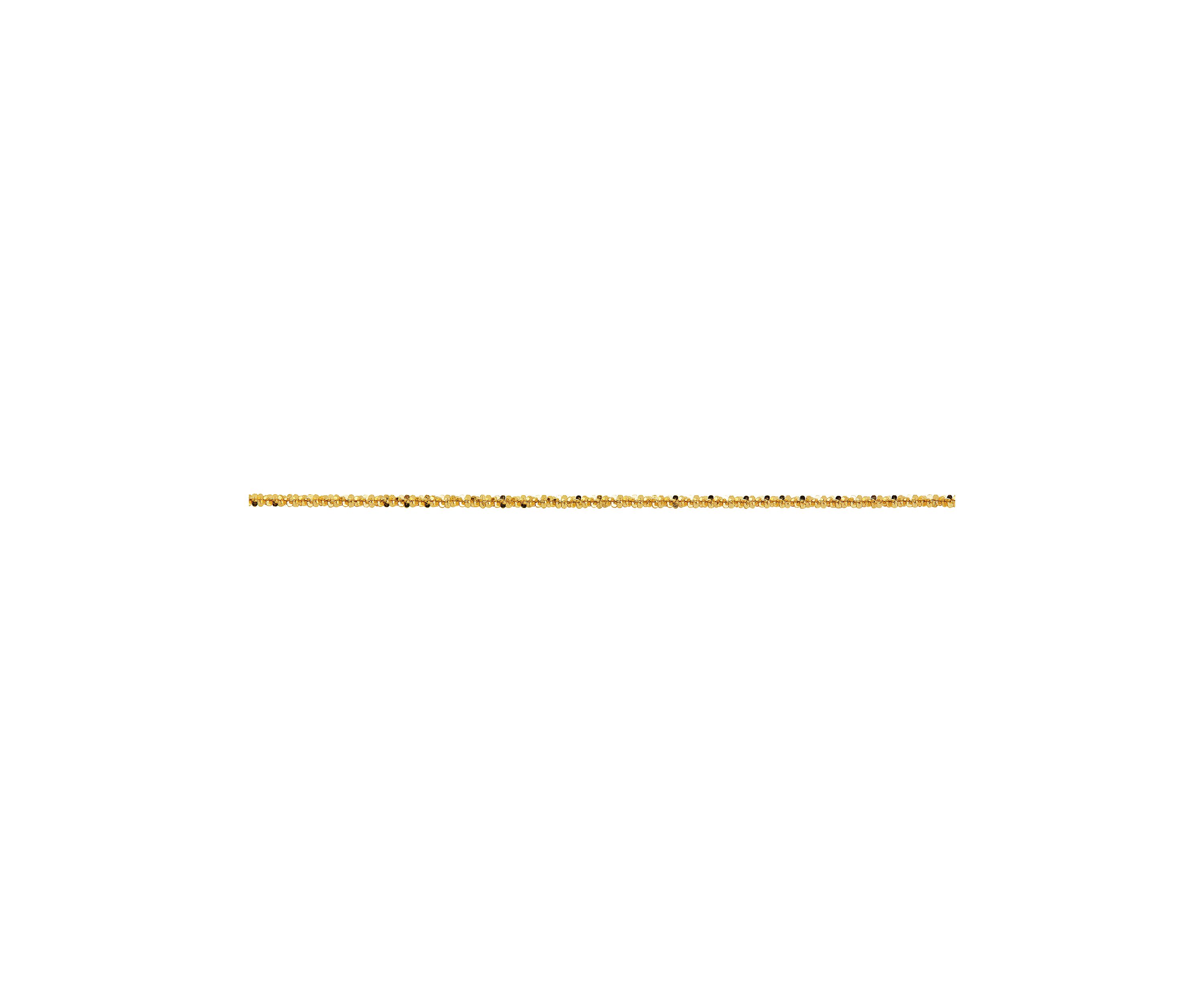 1.25 Millimeter Twist Criss Cross Chain in 14K Yellow Gold