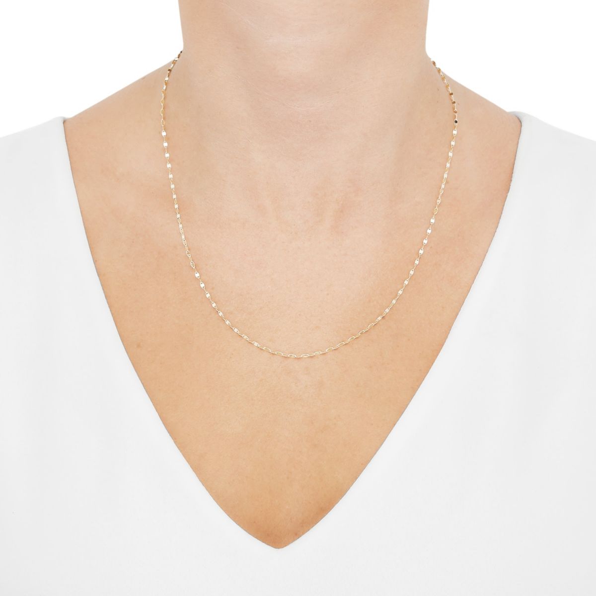 14K Yellow Gold .35mm Valentino Chain