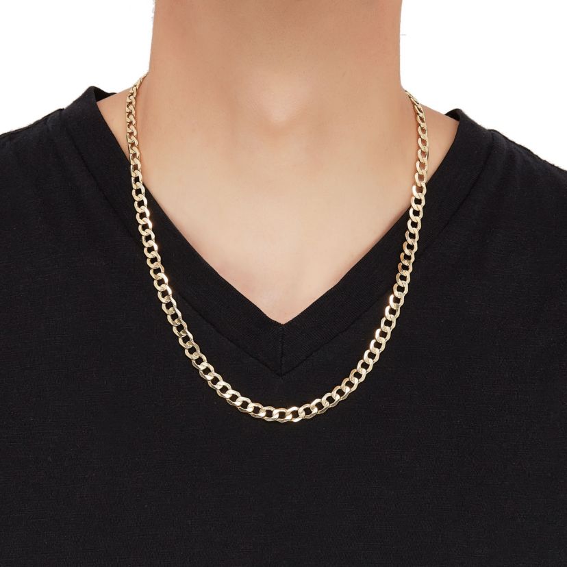 14K Yellow Gold 1.60mm Curb Chain