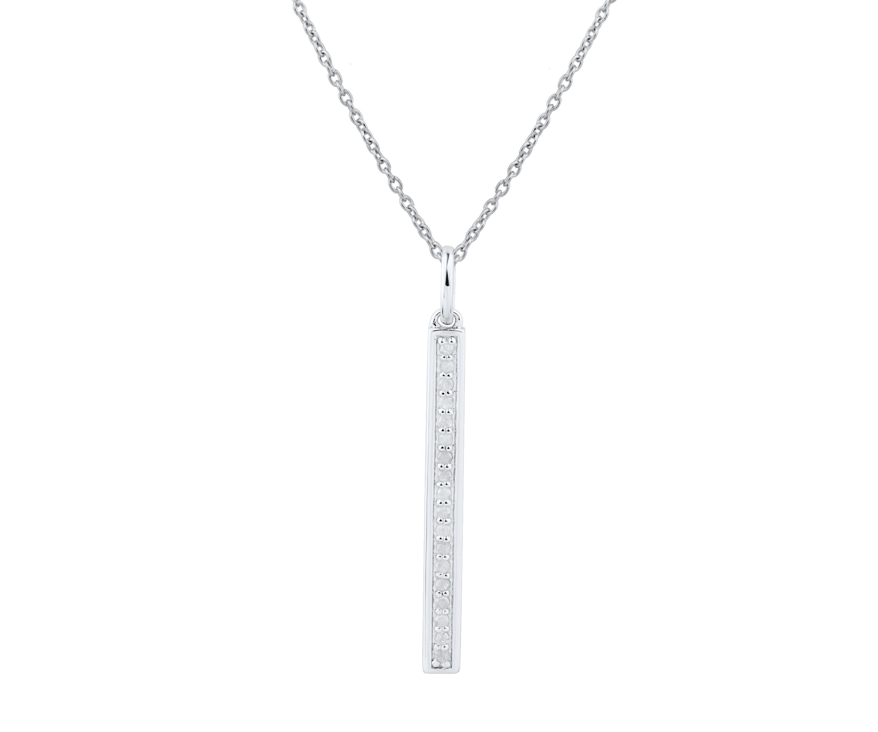 1/4 ct. t.w. Diamond Necklace and Earrings Set in Sterling Silver with 18" Cable Chain