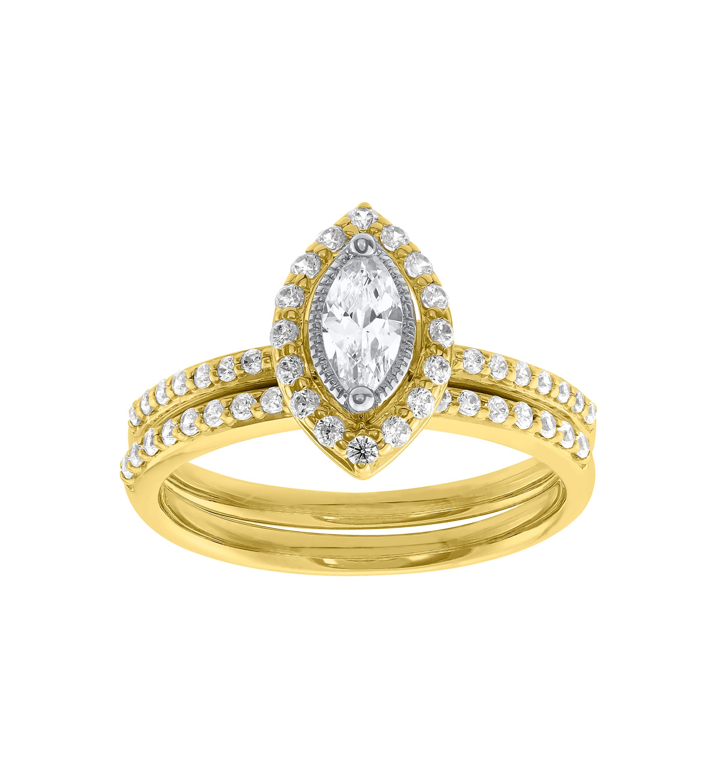 3/4 ct. t.w. Lab Grown Diamond Ring in 10K White Gold