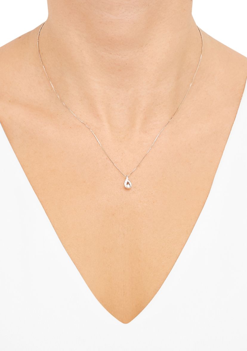 1/4 ct. t.w. Lab Grown Pendant Necklace with 18" Box Chain and Stud Earrings Set in Sterling Silver