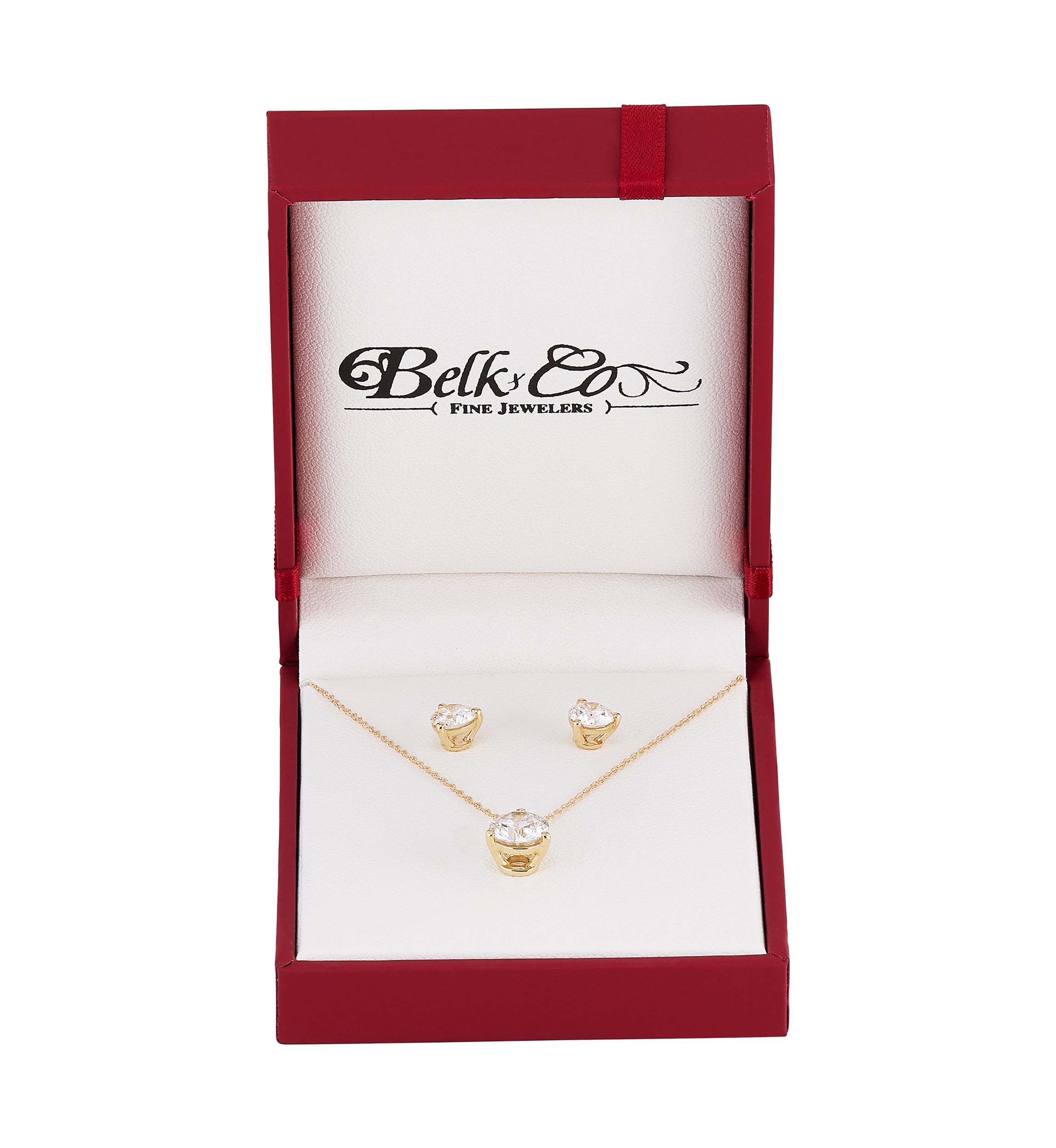 2.5 ct. t.w. Lab Grown Diamond Earrings and Pendant with 18" Rope Chain in 10K Yellow Gold