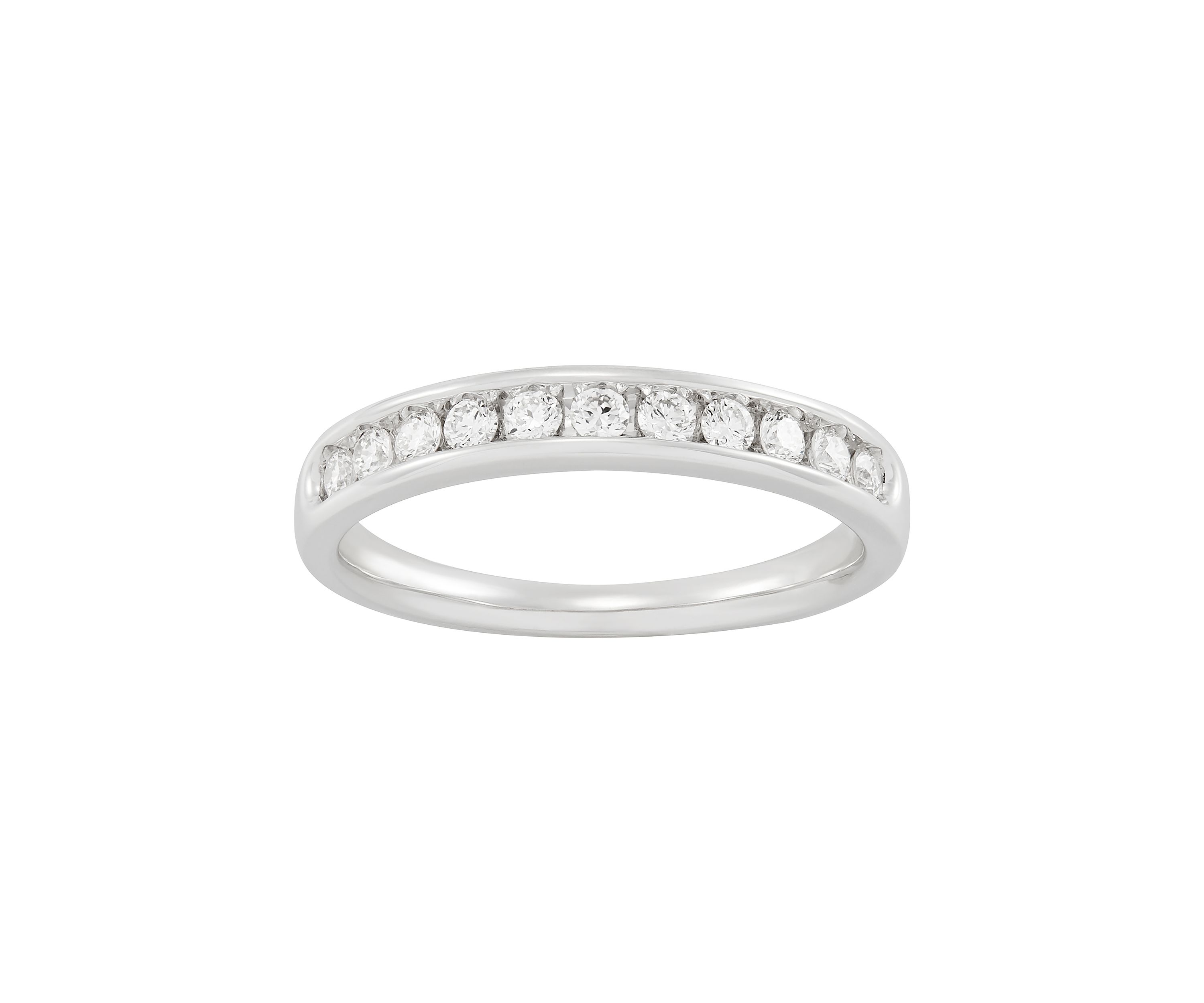 1/3 ct. t.w. Lab-Grown Diamond Band Ring in 10K White Gold