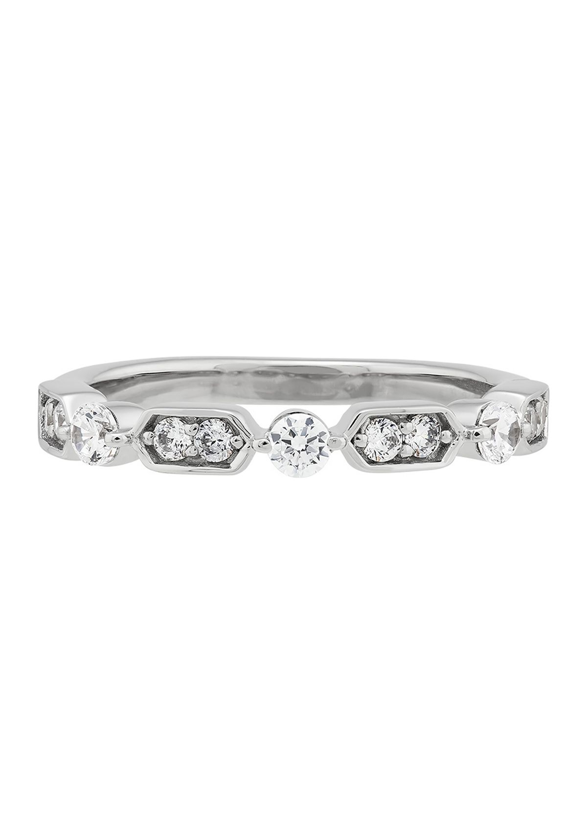 3/8 ct. t.w. Lab Grown Diamond Band Ring in 14K White Gold