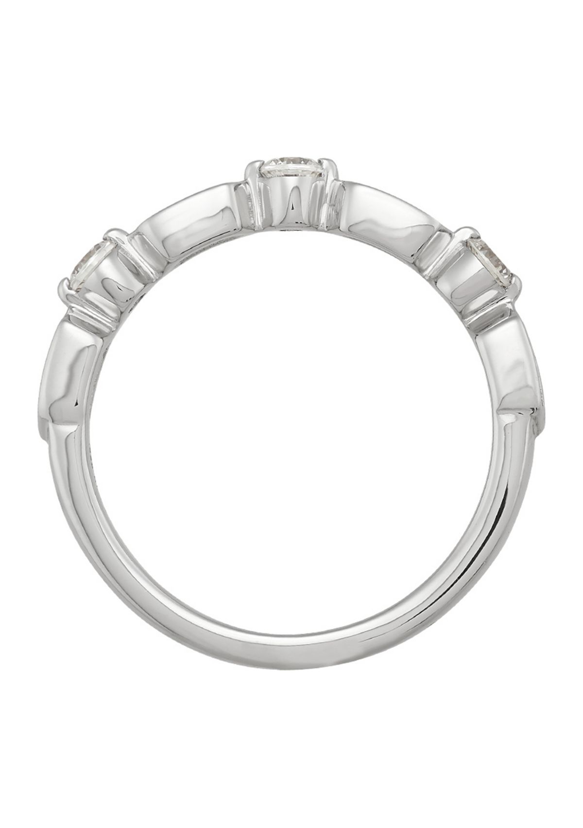 3/8 ct. t.w. Lab Grown Diamond Band Ring in 14K White Gold