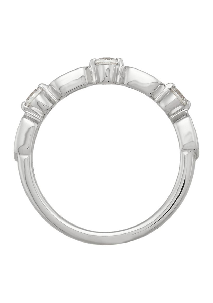 3/8 ct. t.w. Lab Grown Diamond Band Ring in 14K White Gold