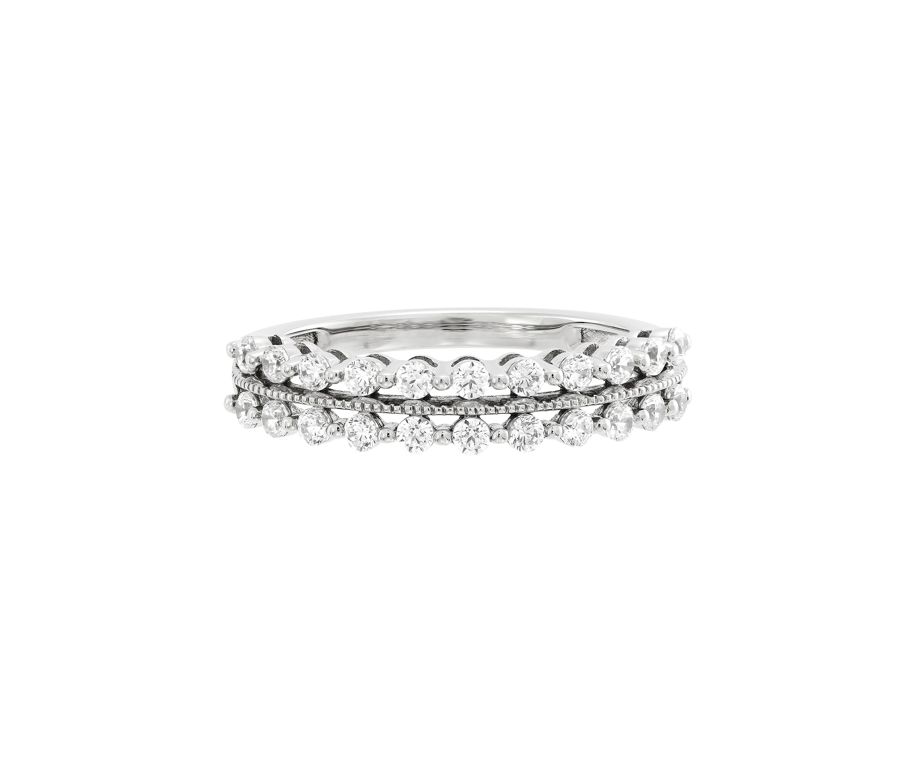1/2 ct. t.w. Lab Grown Diamond Ring in 14K White Gold