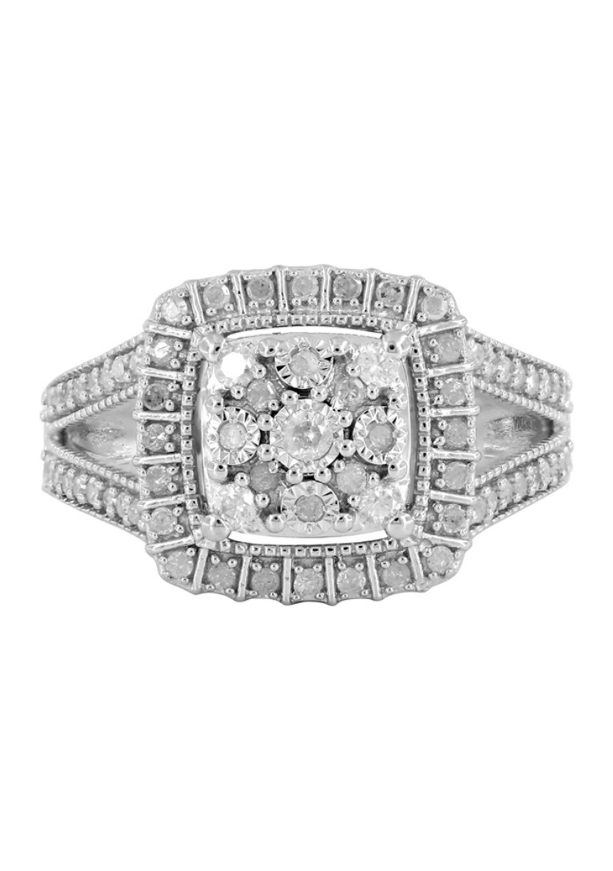  1/2 ct. t.w. Diamond Ring in Sterling Silver