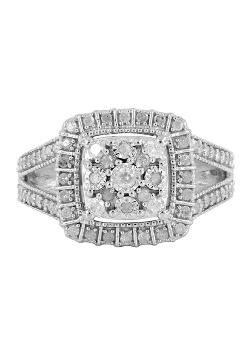  1/2 ct. t.w. Diamond Ring in Sterling Silver
