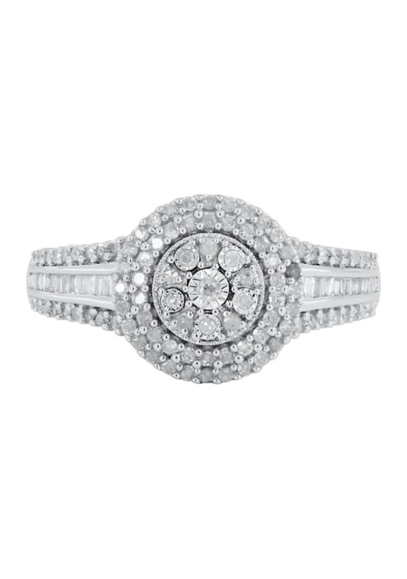 1/2 ct. t.w. Diamond Ring in Sterling Silver