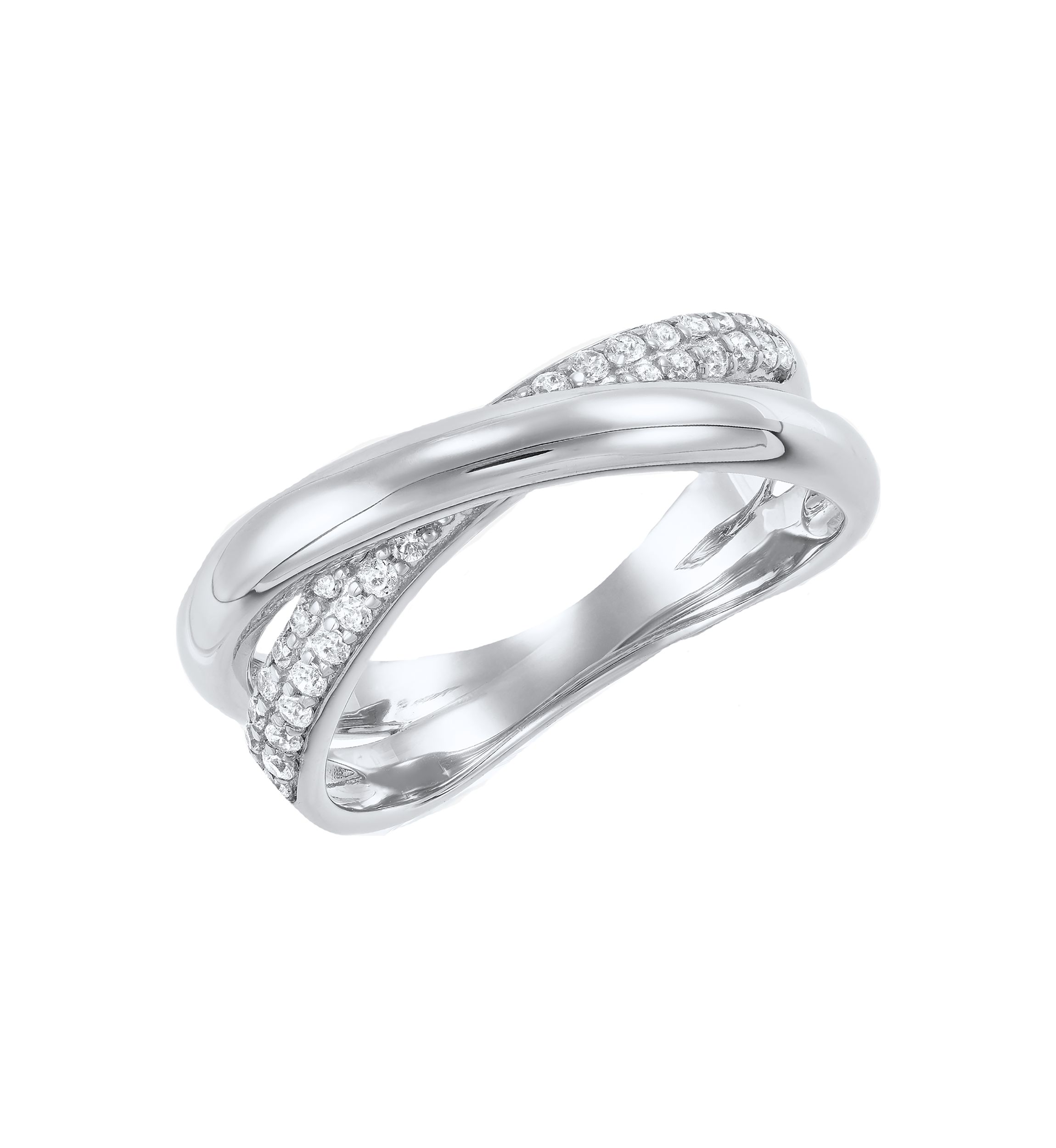 1/4 ct. t.w. Lab Grown Diamond Ring in Sterling Silver