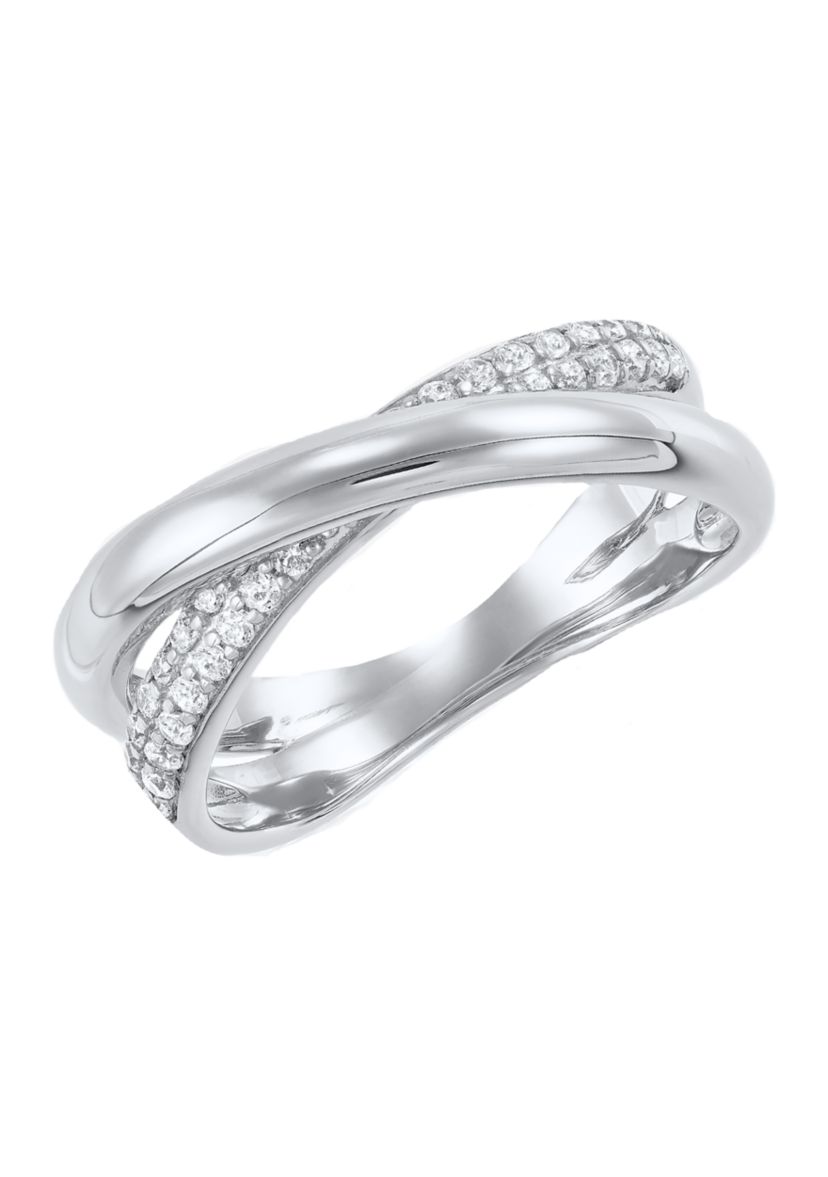 1/4 ct. t.w. Lab Grown Diamond Ring in Sterling Silver