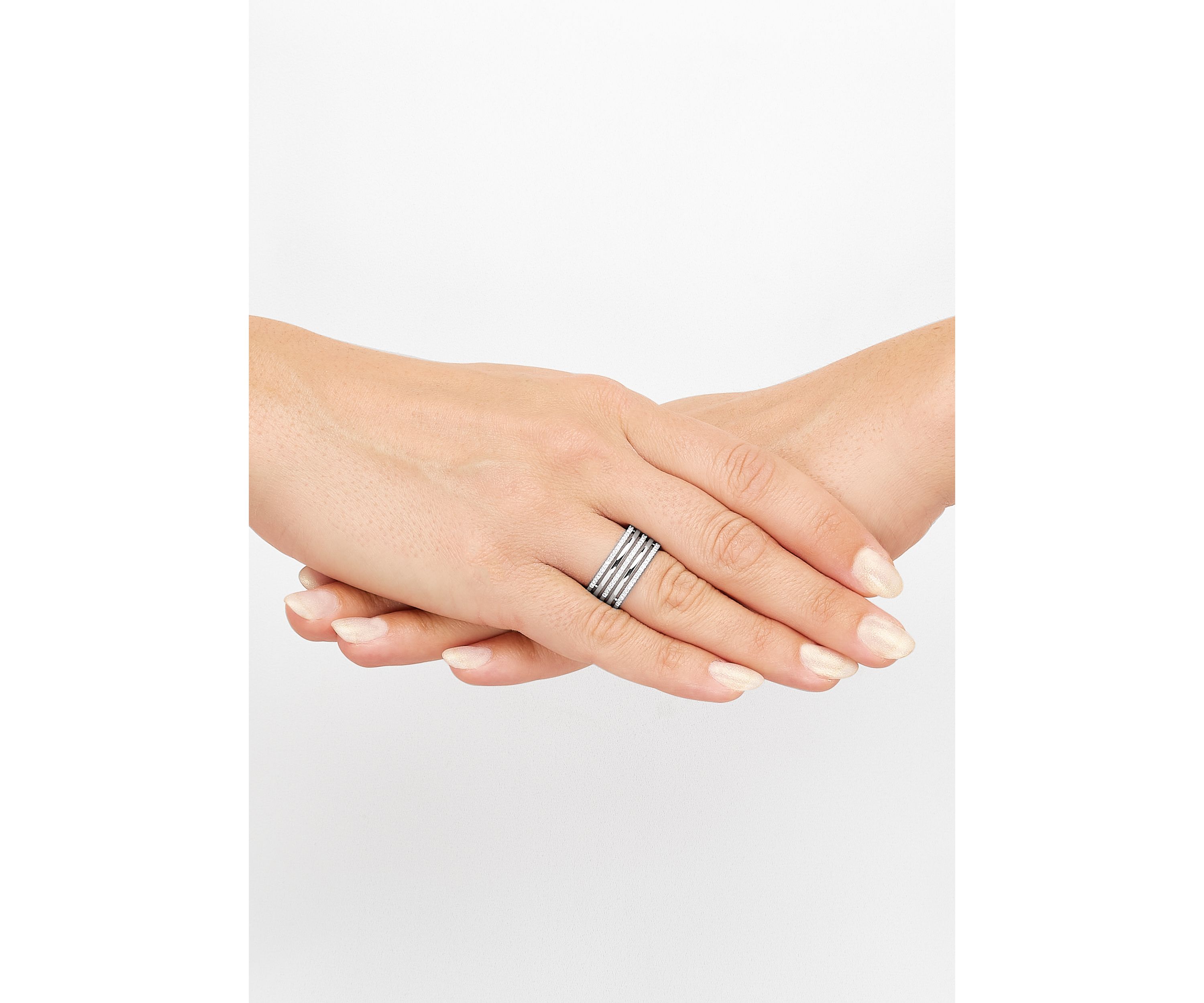 1/3 ct. t.w. Lab Grown Diamond Ring in Sterling Silver