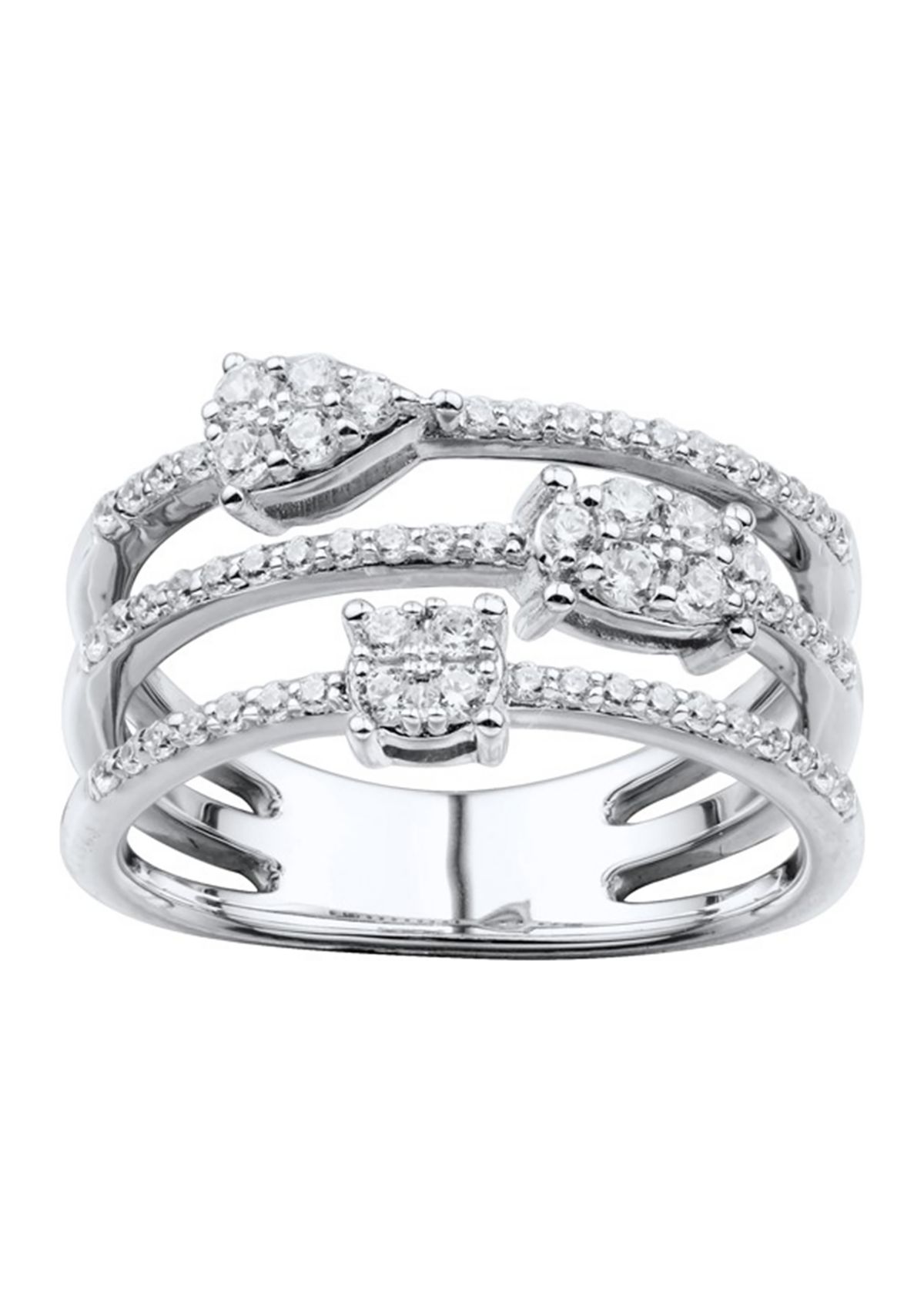 1/2 ct. t.w. Lab Grown Diamond Ring in Sterling Silver