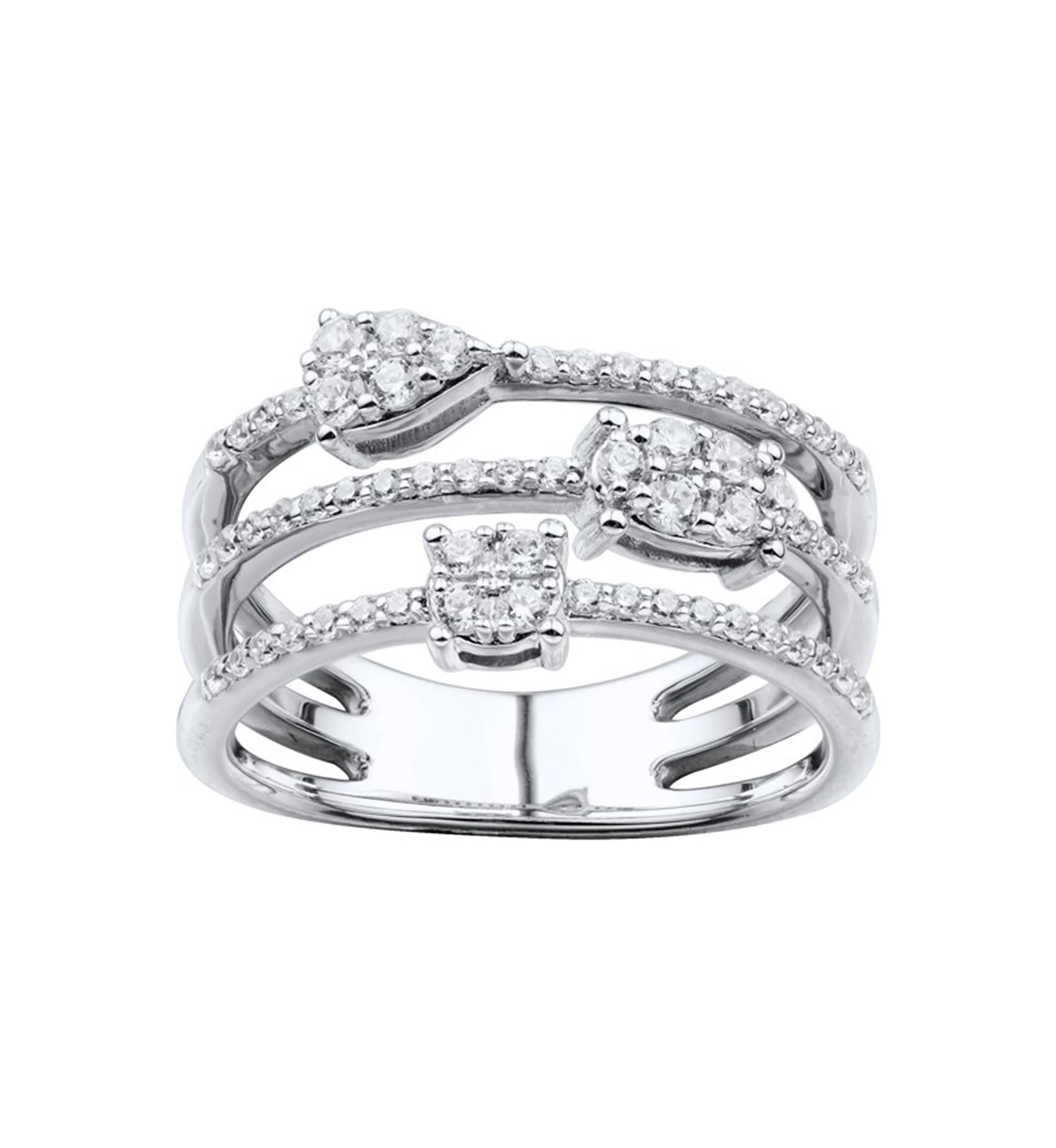 1/2 ct. t.w. Lab Grown Diamond Ring in Sterling Silver