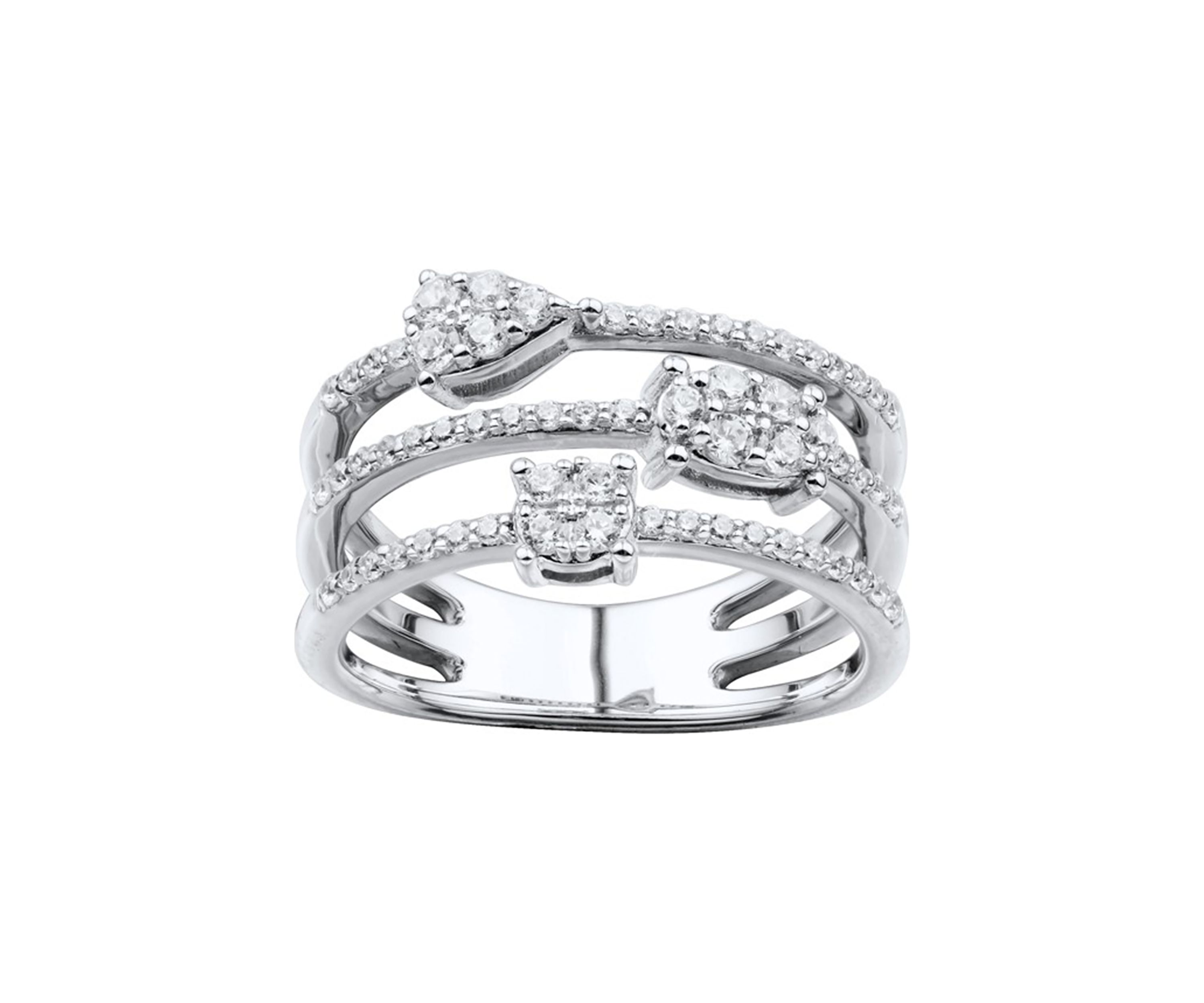 1/2 ct. t.w. Lab Grown Diamond Ring in Sterling Silver