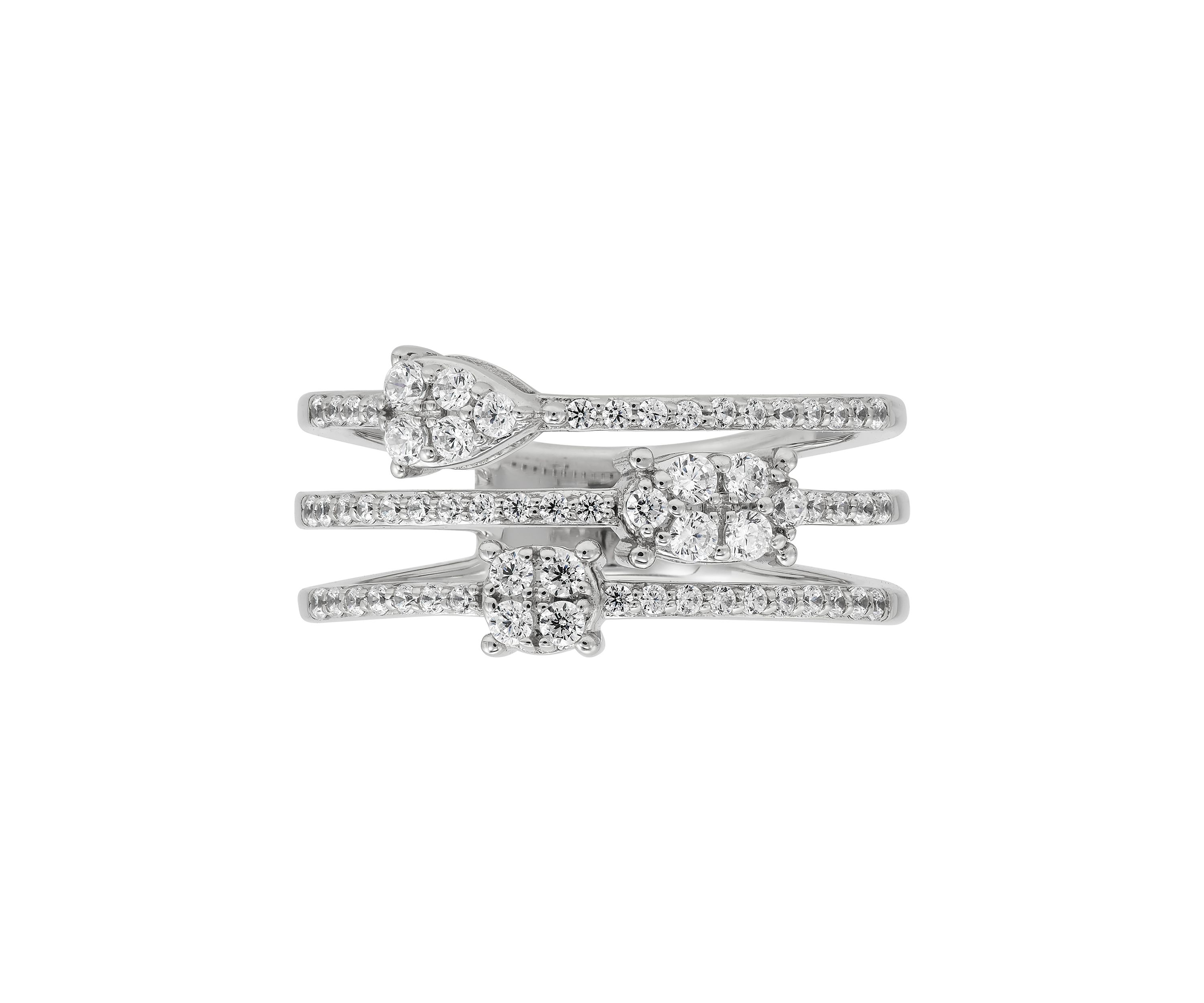 1/2 ct. t.w. Lab Grown Diamond Ring in Sterling Silver