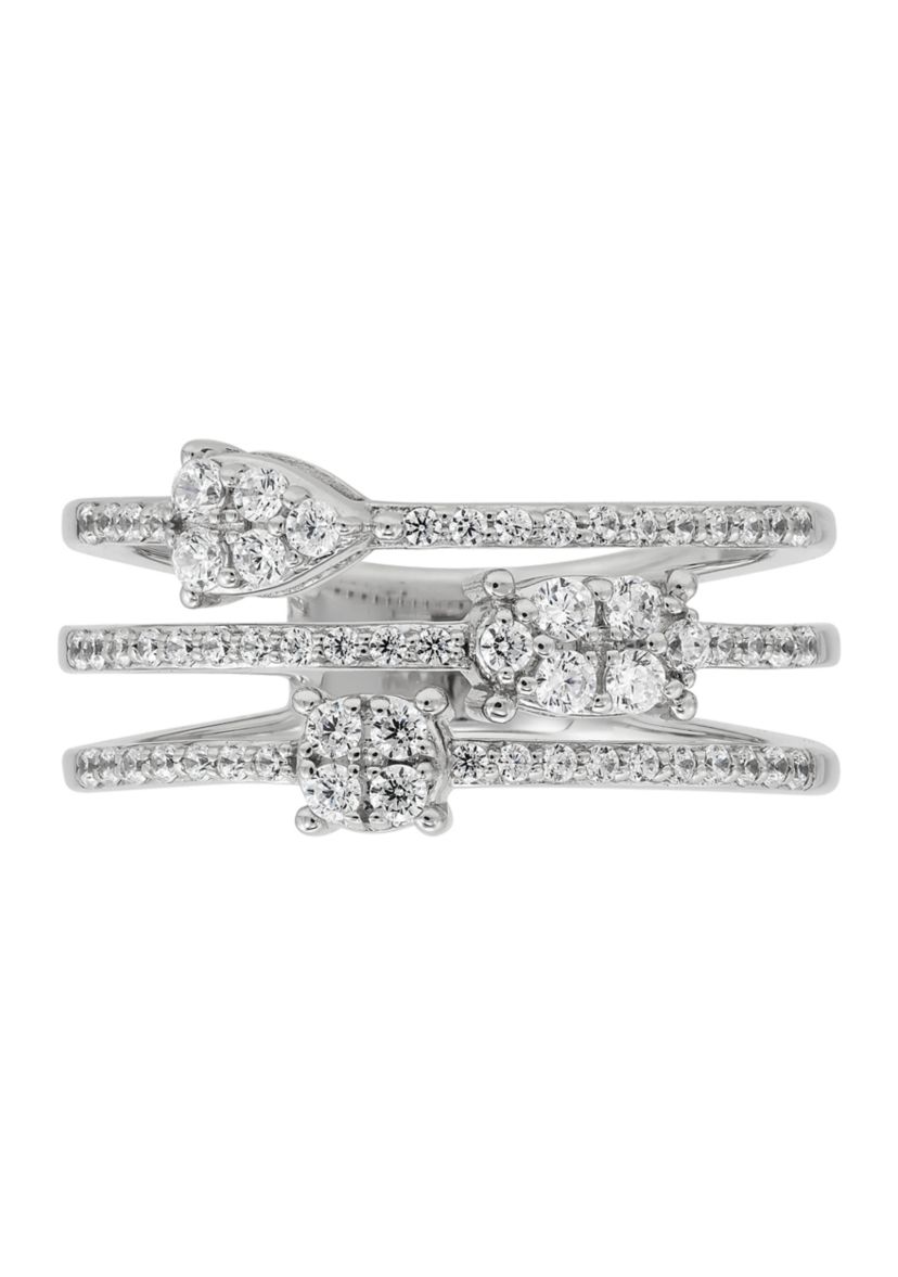 1/2 ct. t.w. Lab Grown Diamond Ring in Sterling Silver