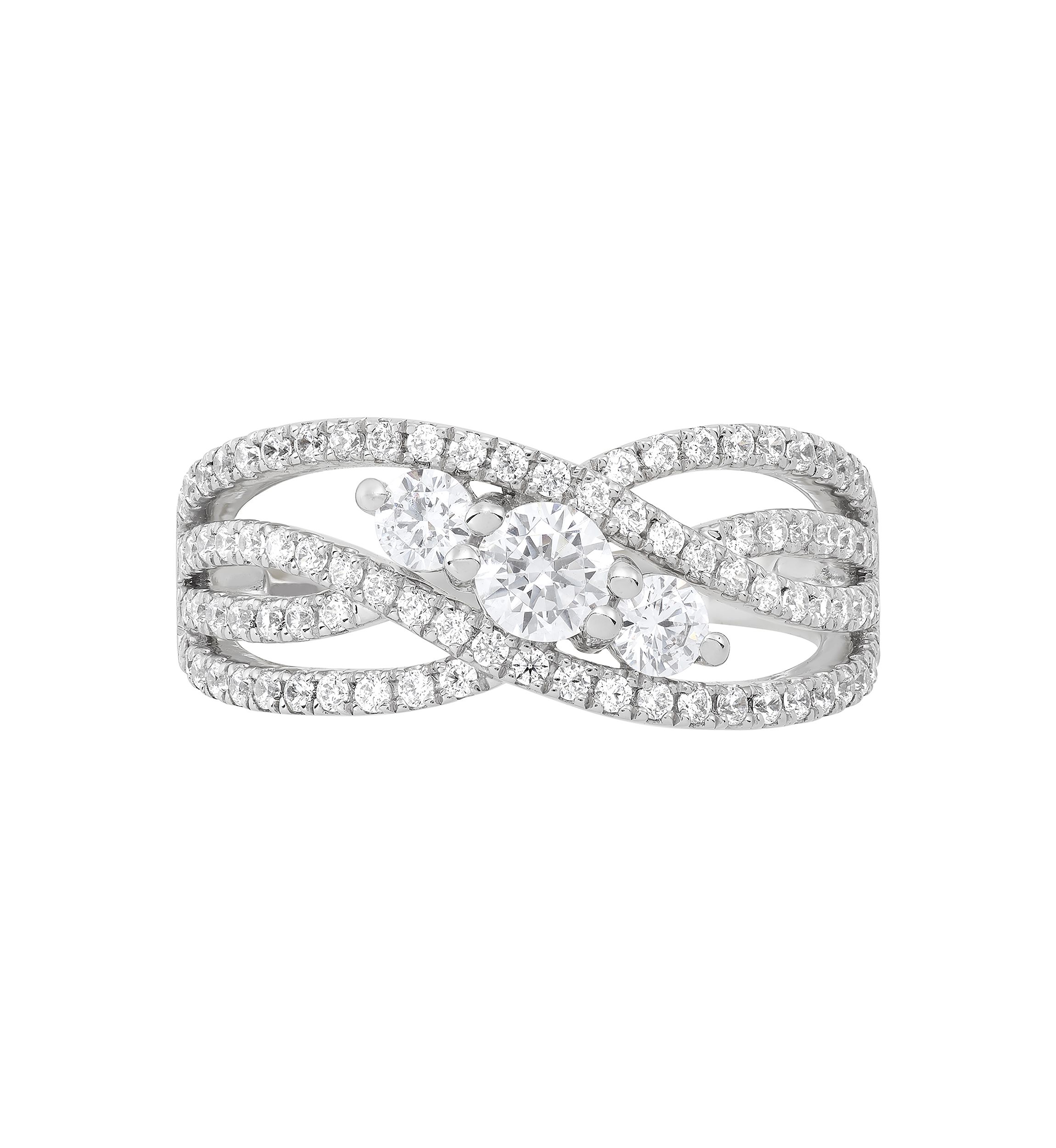 1 ct. t.w. Lab Grown Diamond Ring in Sterling Silver