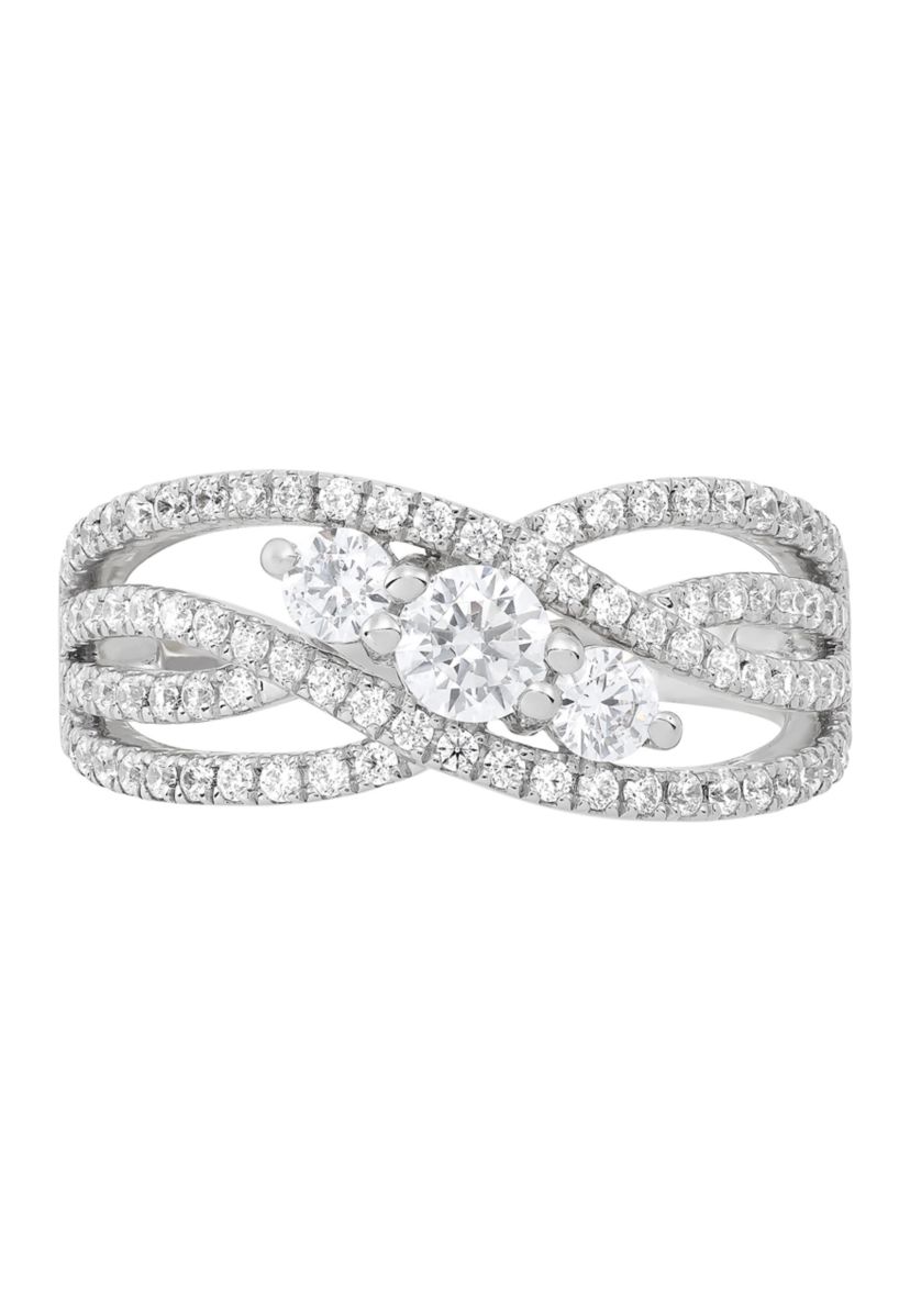 1 ct. t.w. Lab Grown Diamond Ring in Sterling Silver