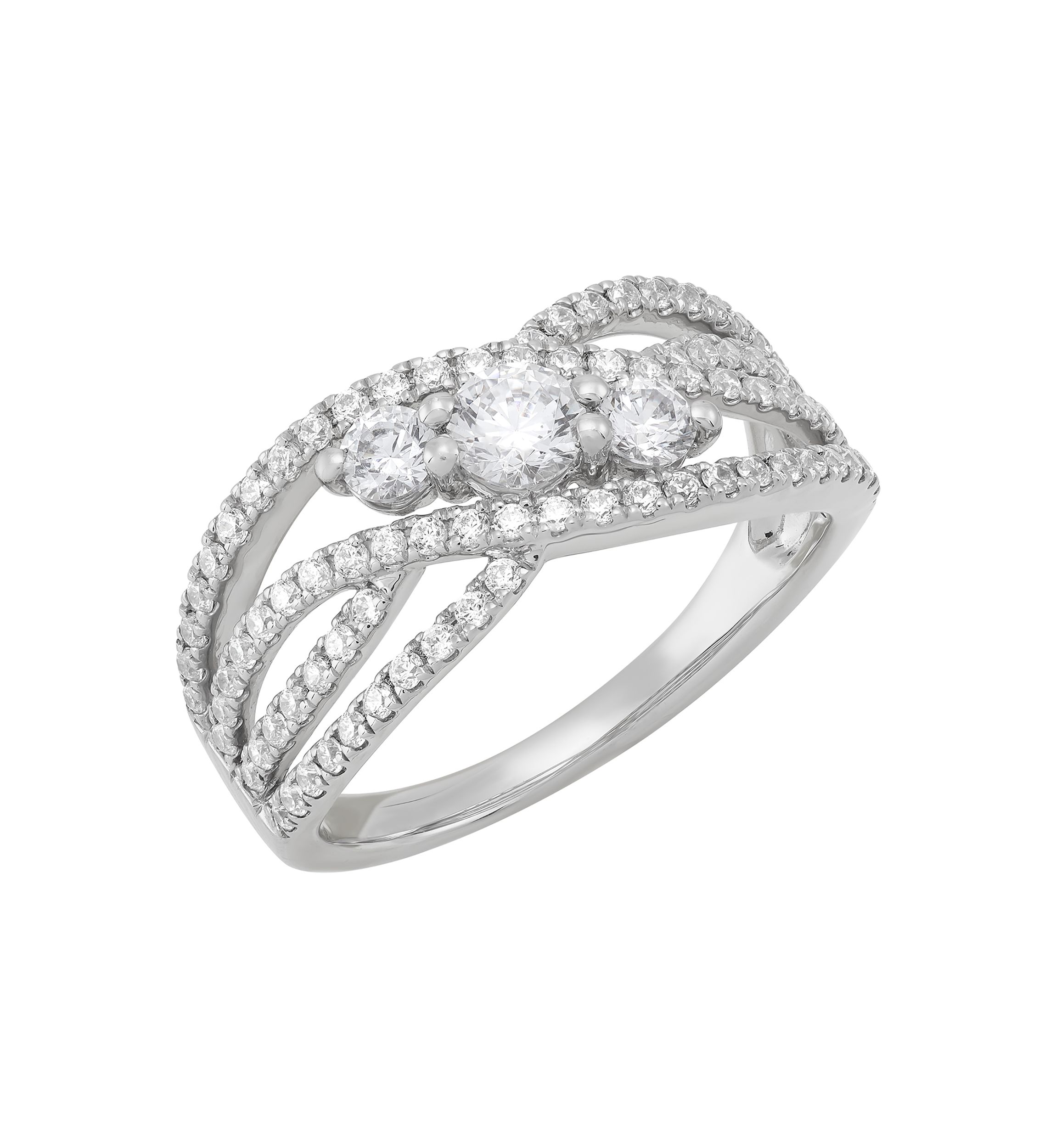 1 ct. t.w. Lab Grown Diamond Ring in Sterling Silver