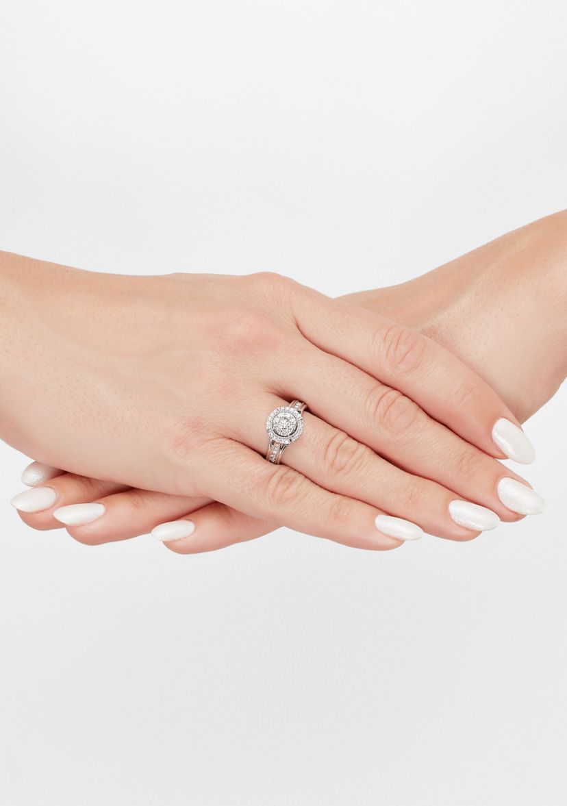 1/2 ct. t.w. Lab Grown Diamond Ring in Sterling Silver