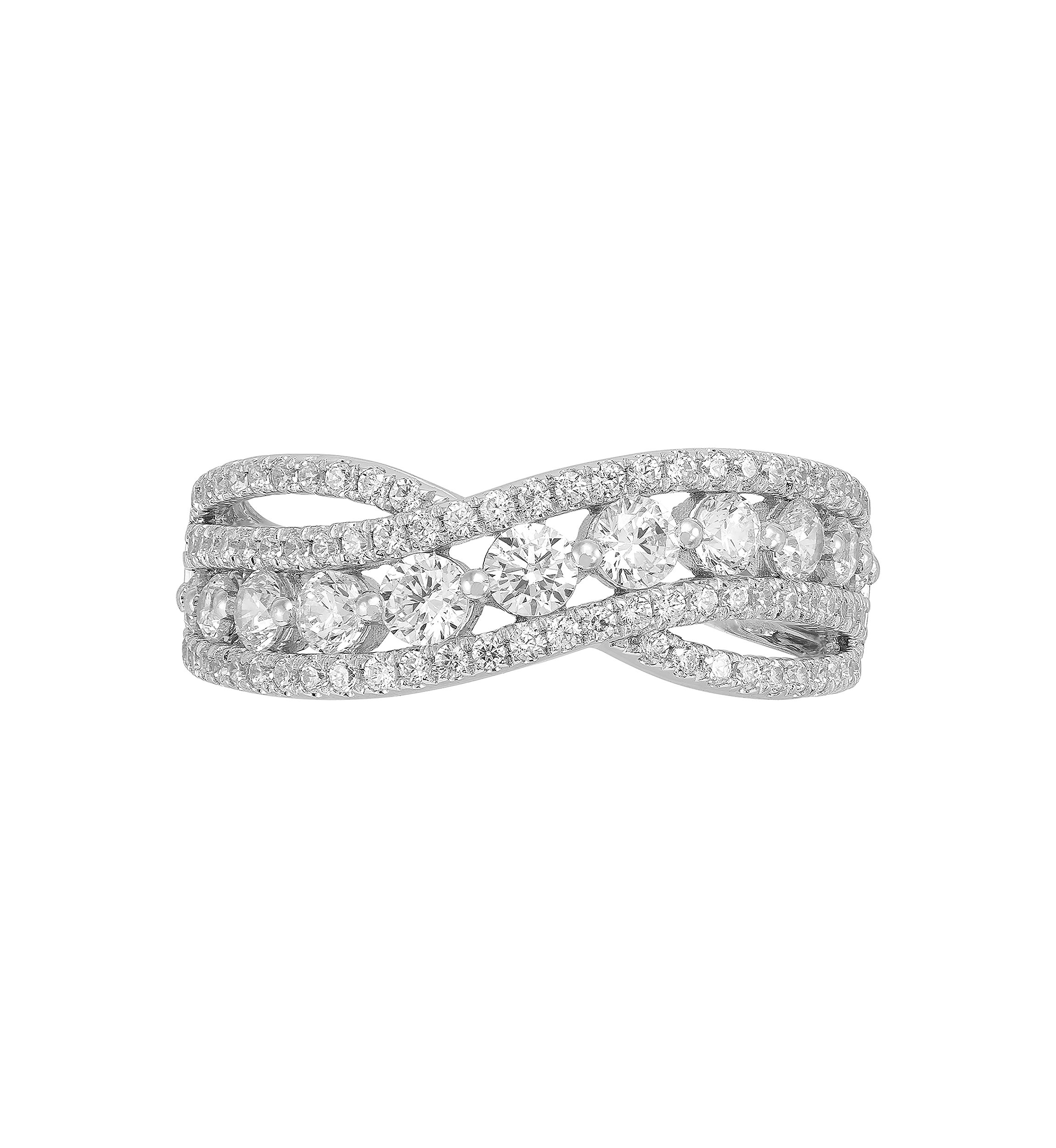 Lab Grown 1 ct. t.w. Diamond Ring in Sterling Silver