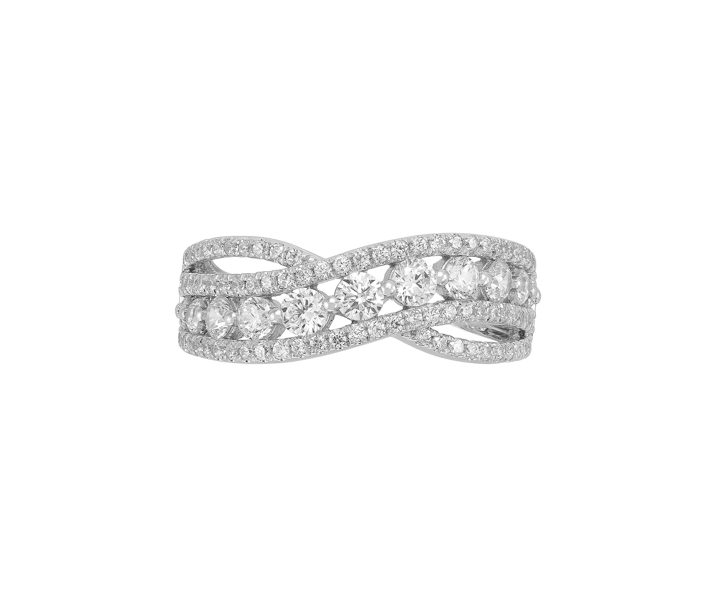 Lab Grown 1 ct. t.w. Diamond Ring in Sterling Silver