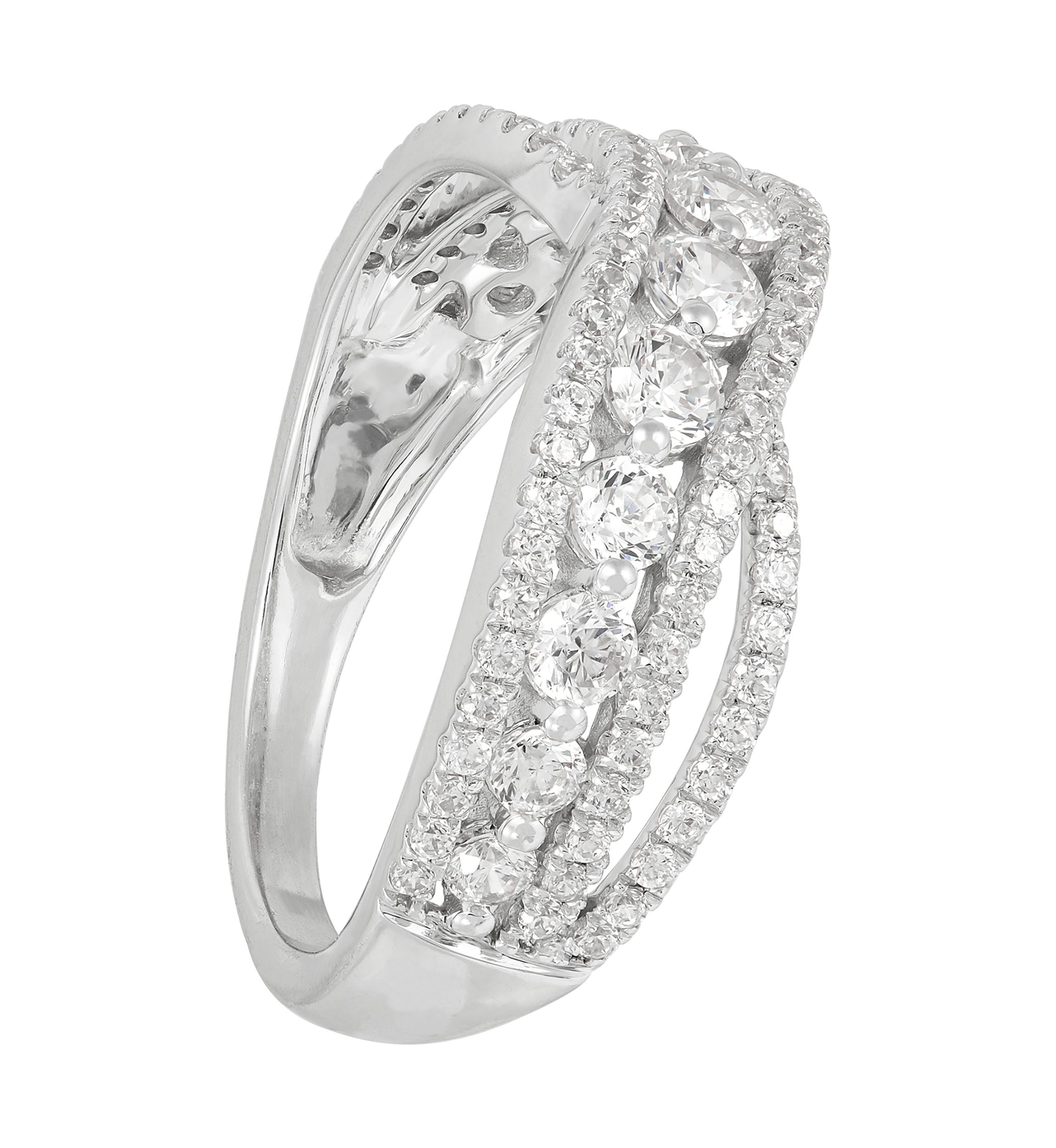 Lab Grown 1 ct. t.w. Diamond Ring in Sterling Silver