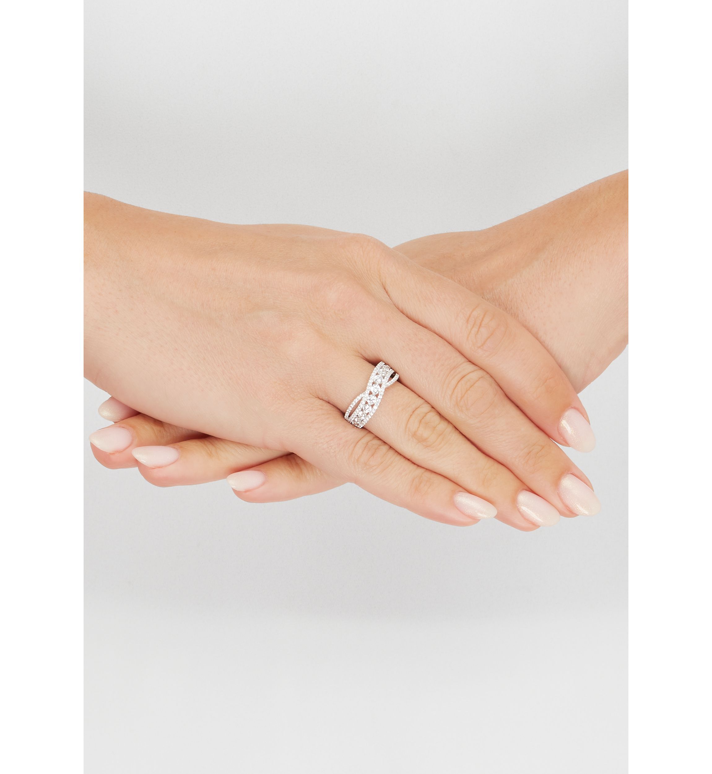 Lab Grown 1 ct. t.w. Diamond Ring in Sterling Silver