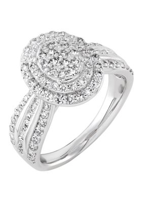 Belk & Co. 1 ct. t.w. Lab Grown Diamond Ring in Sterling Silver | Belk