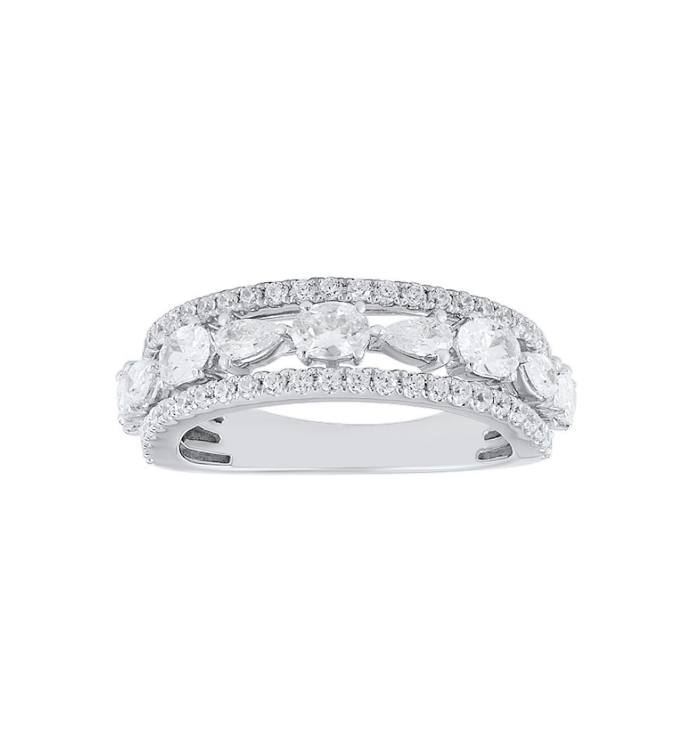 1.5 ct. t.w. Lab Grown Diamond Ring in 10K White Gold