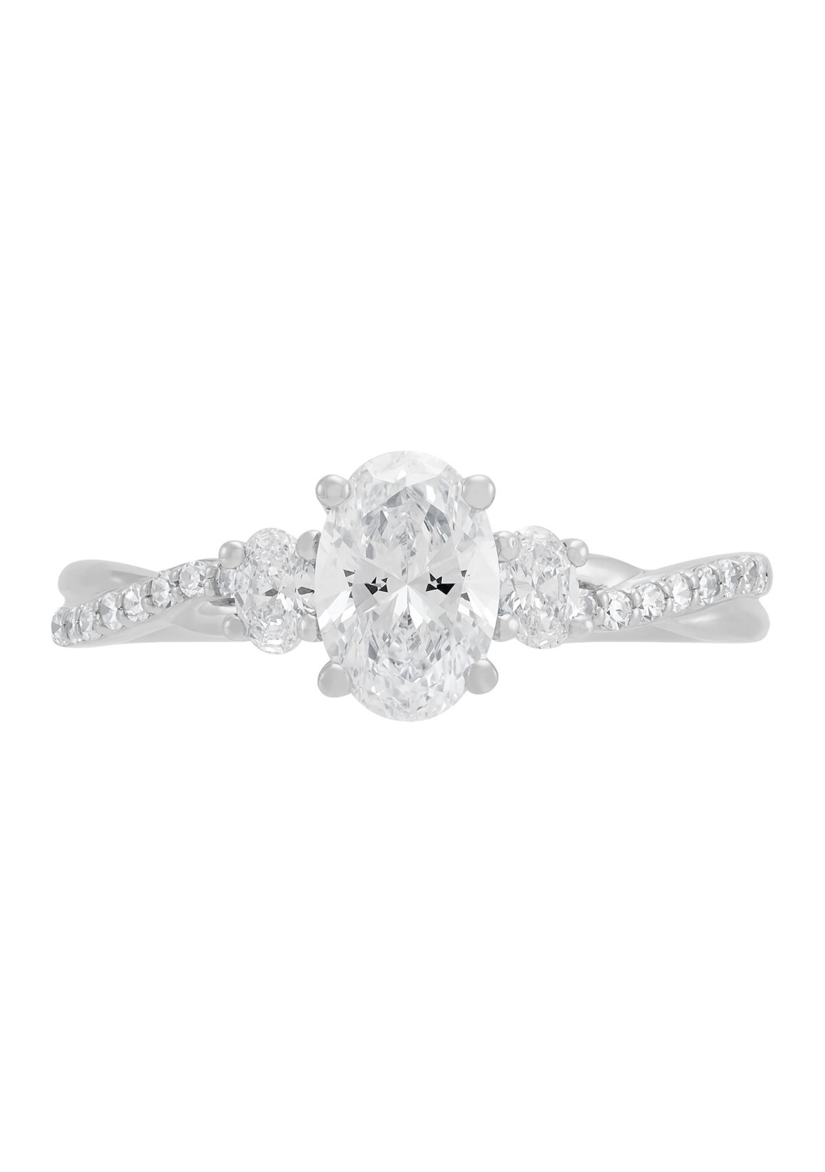  1 ct. t.w. Lab Grown Diamond Ring in 10K White Gold