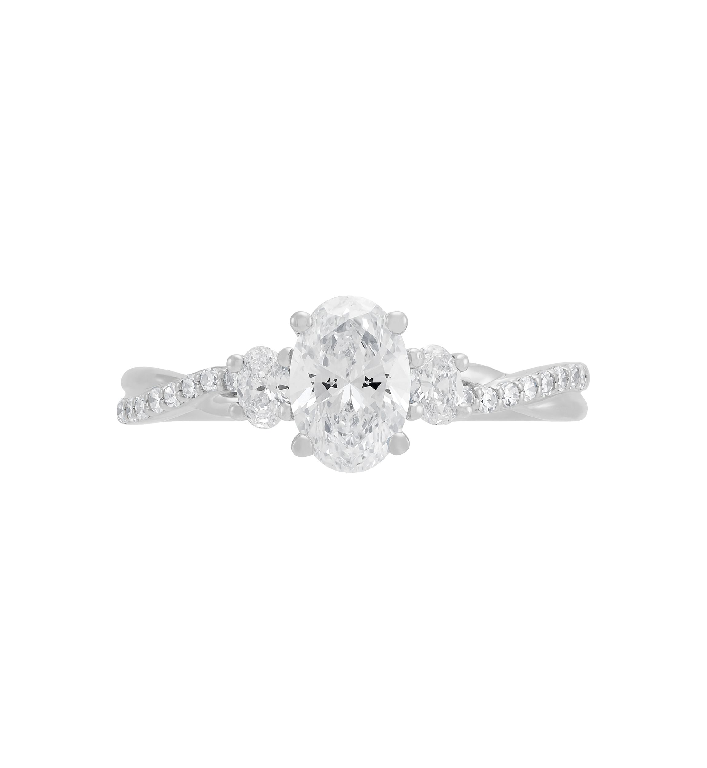  1 ct. t.w. Lab Grown Diamond Ring in 10K White Gold