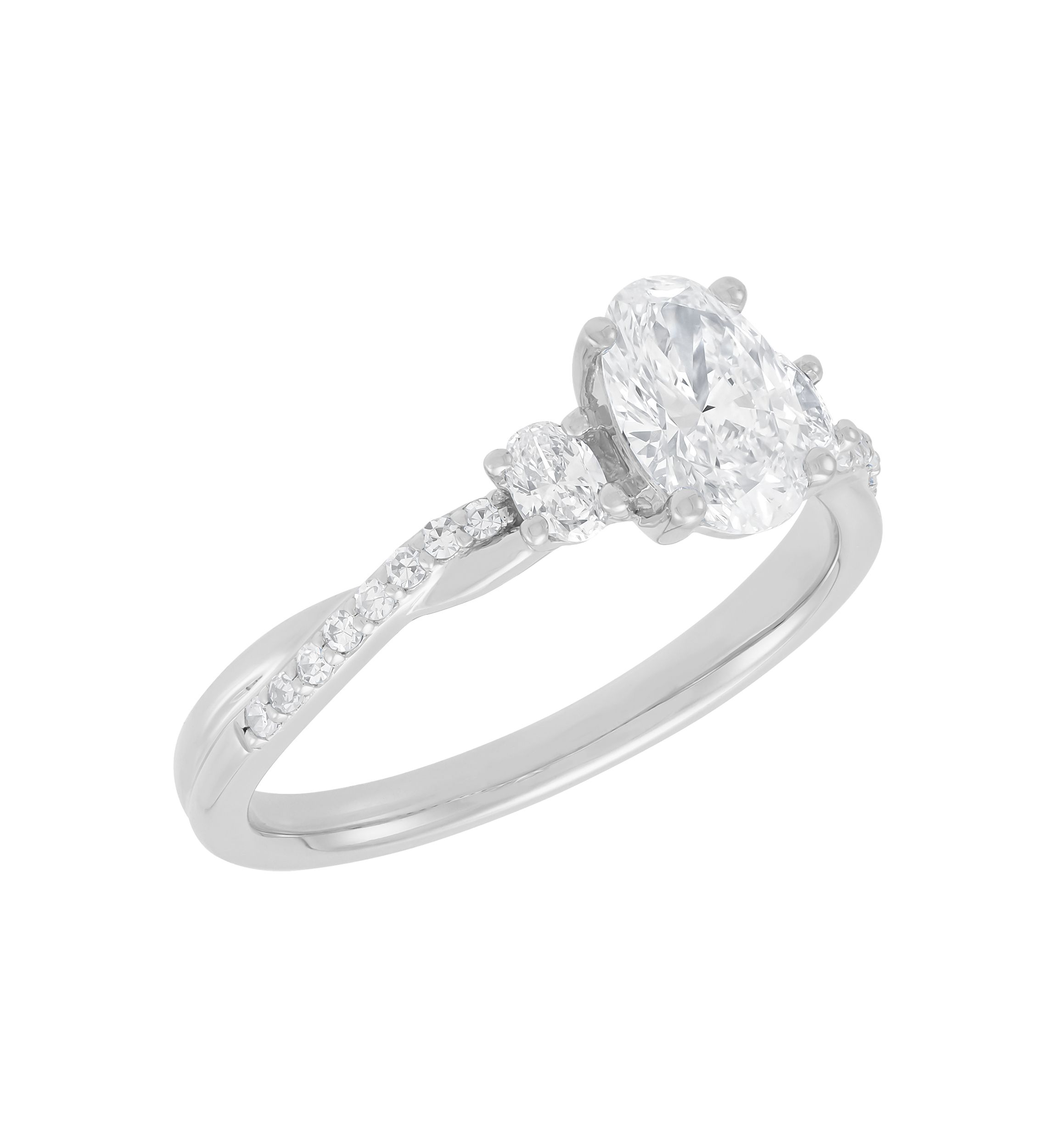  1 ct. t.w. Lab Grown Diamond Ring in 10K White Gold