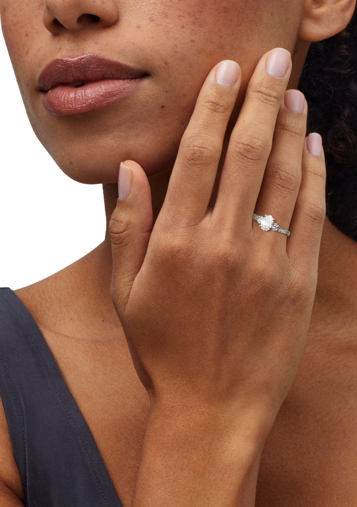  1 ct. t.w. Lab Grown Diamond Ring in 10K White Gold