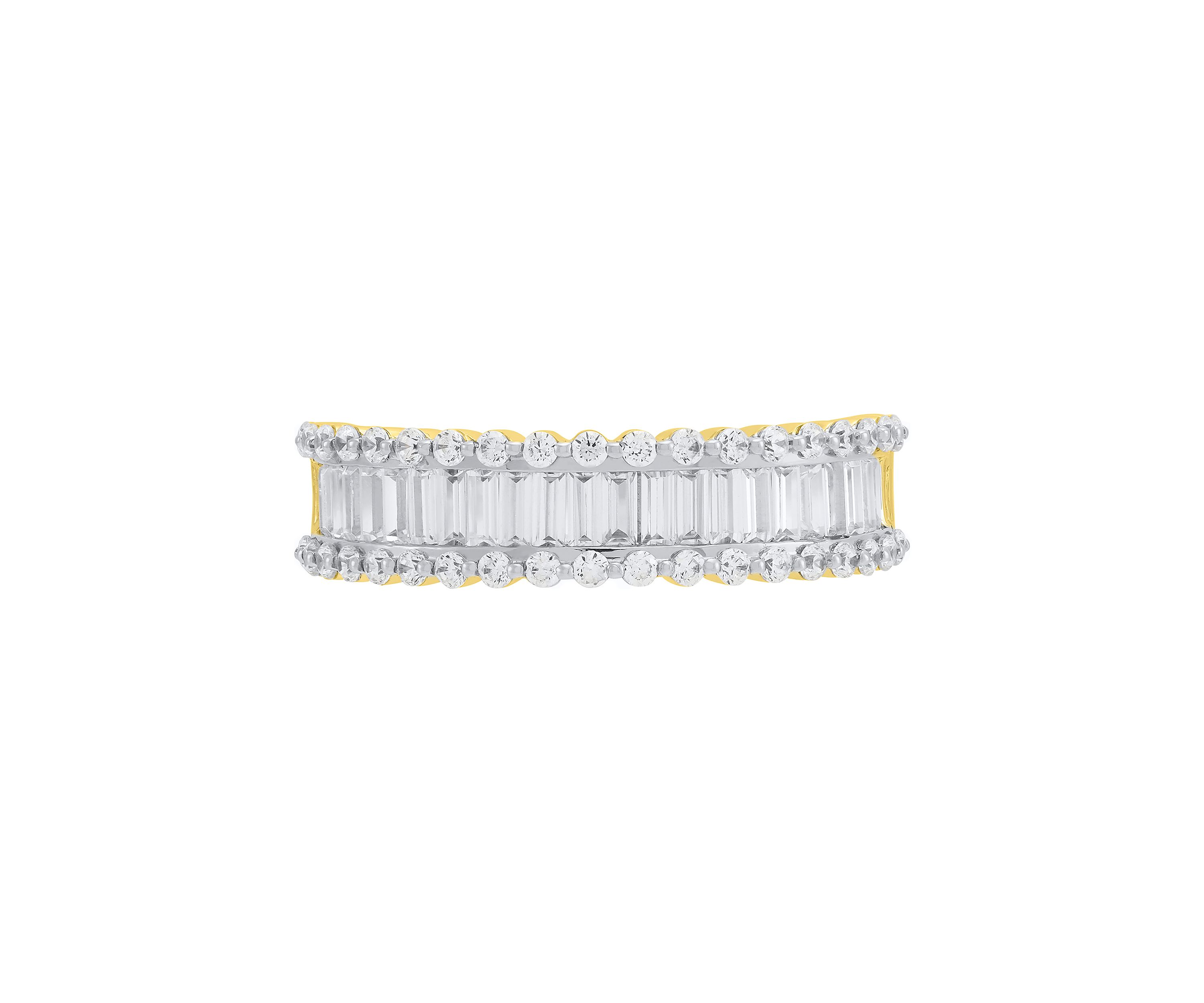 1 ct. t.w. Lab Grown Diamond Band Ring in 10K Yellow Gold