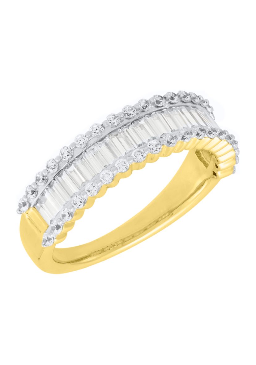 1 ct. t.w. Lab Grown Diamond Band Ring in 10K Yellow Gold