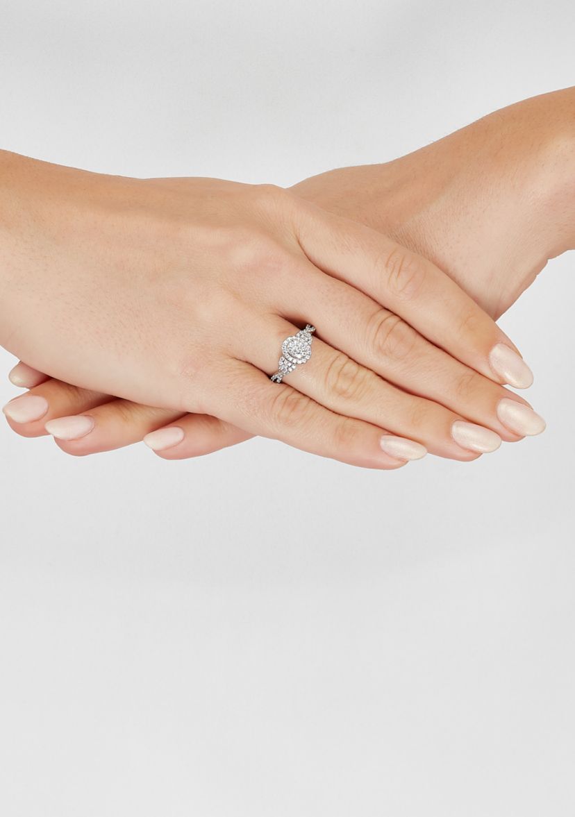 1/2 ct. t.w. Lab Grown Diamond Ring in Sterling Silver