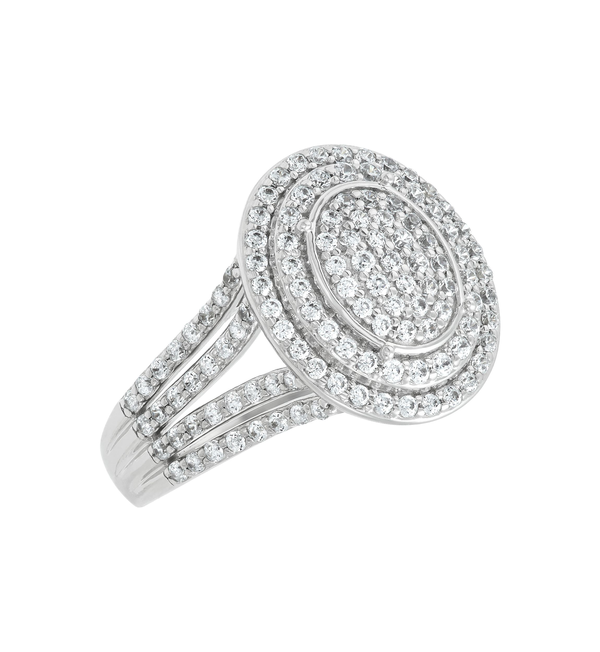 1 ct. t.w. Lab Grown Diamond Ring in Sterling Silver