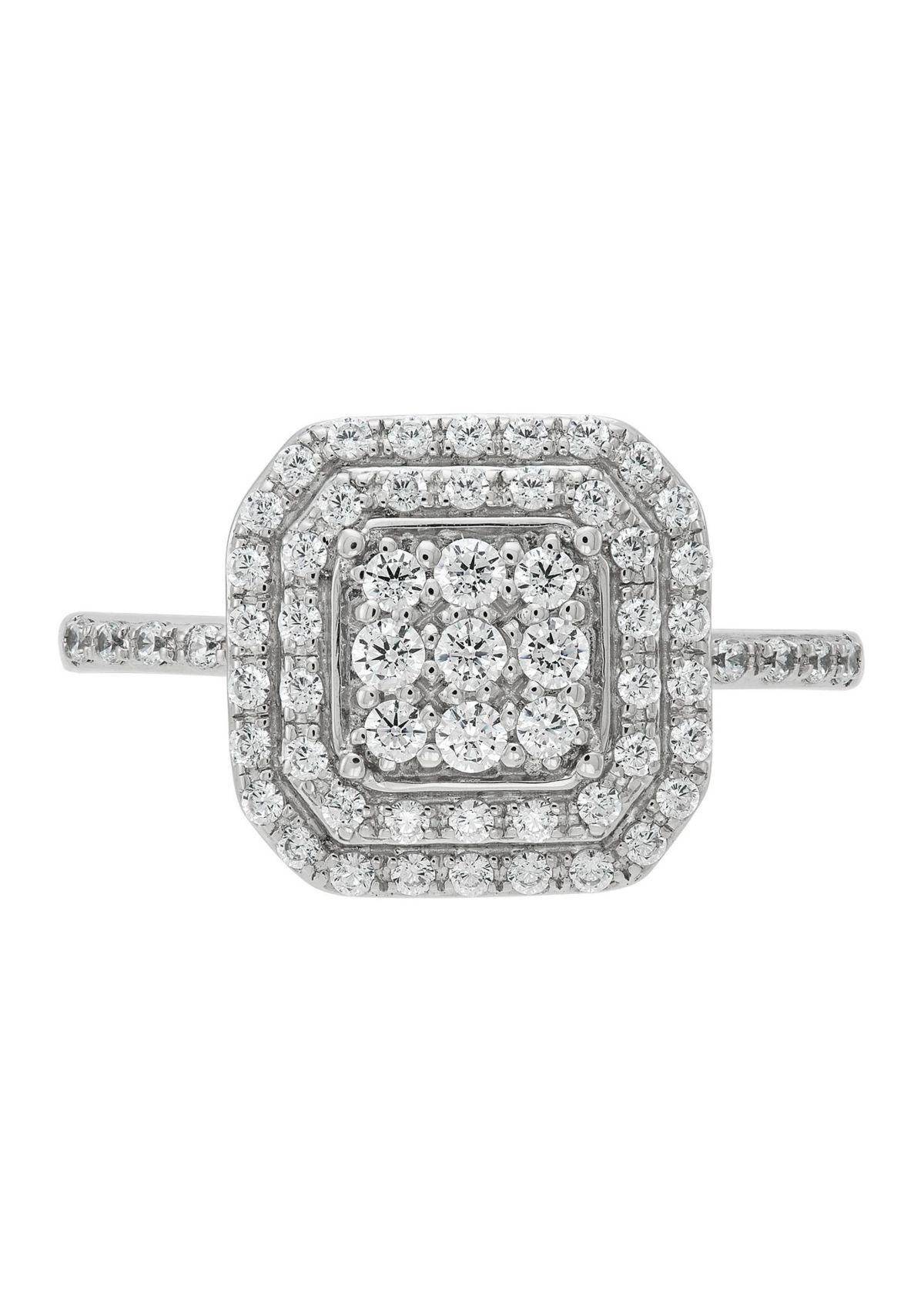  1/2 ct. t.w. Lab Grown Diamond Ring in Sterling Silver