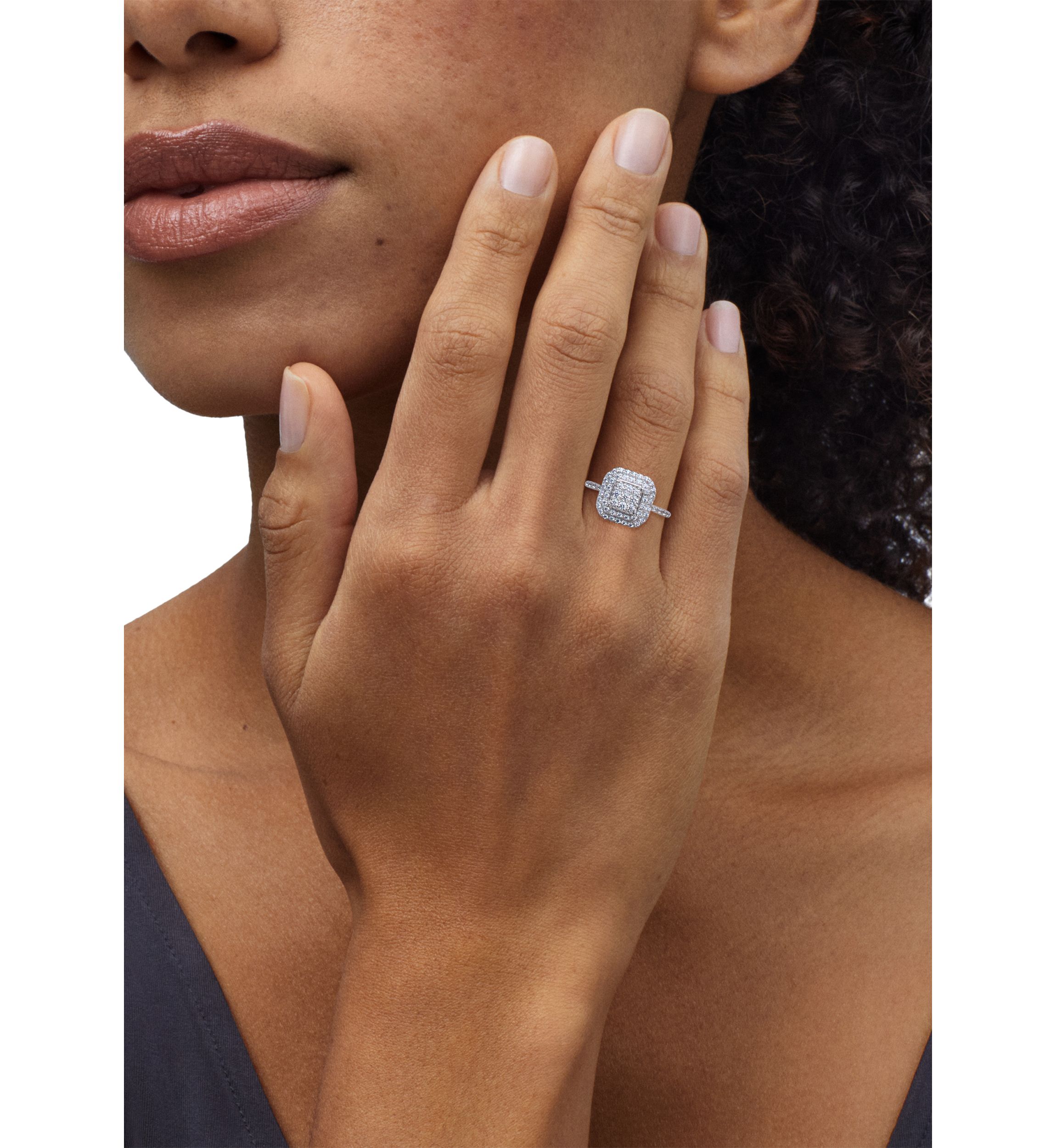  1/2 ct. t.w. Lab Grown Diamond Ring in Sterling Silver