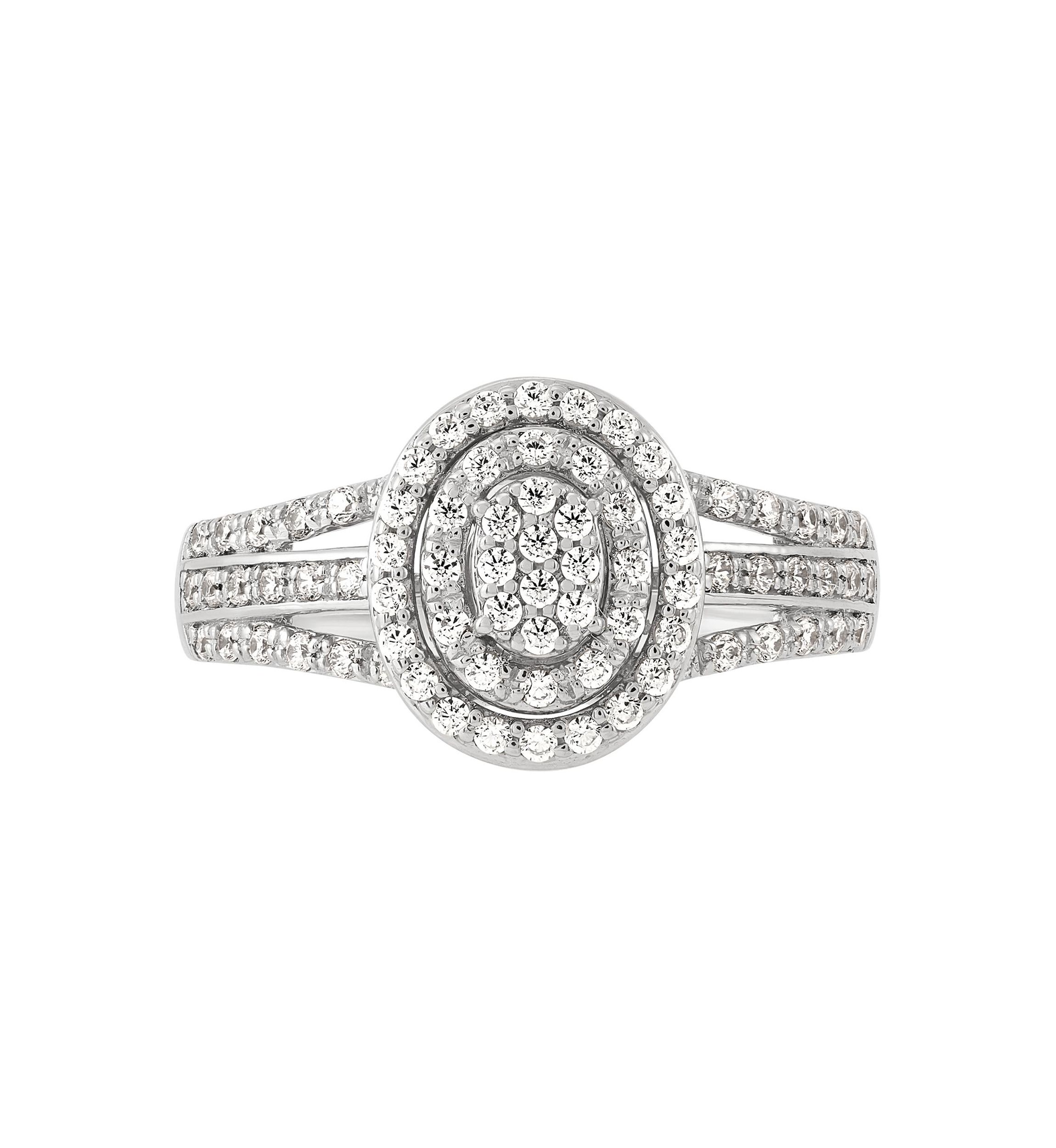 1/2 ct. t.w. Lab Grown Diamond Ring in Sterling Silver