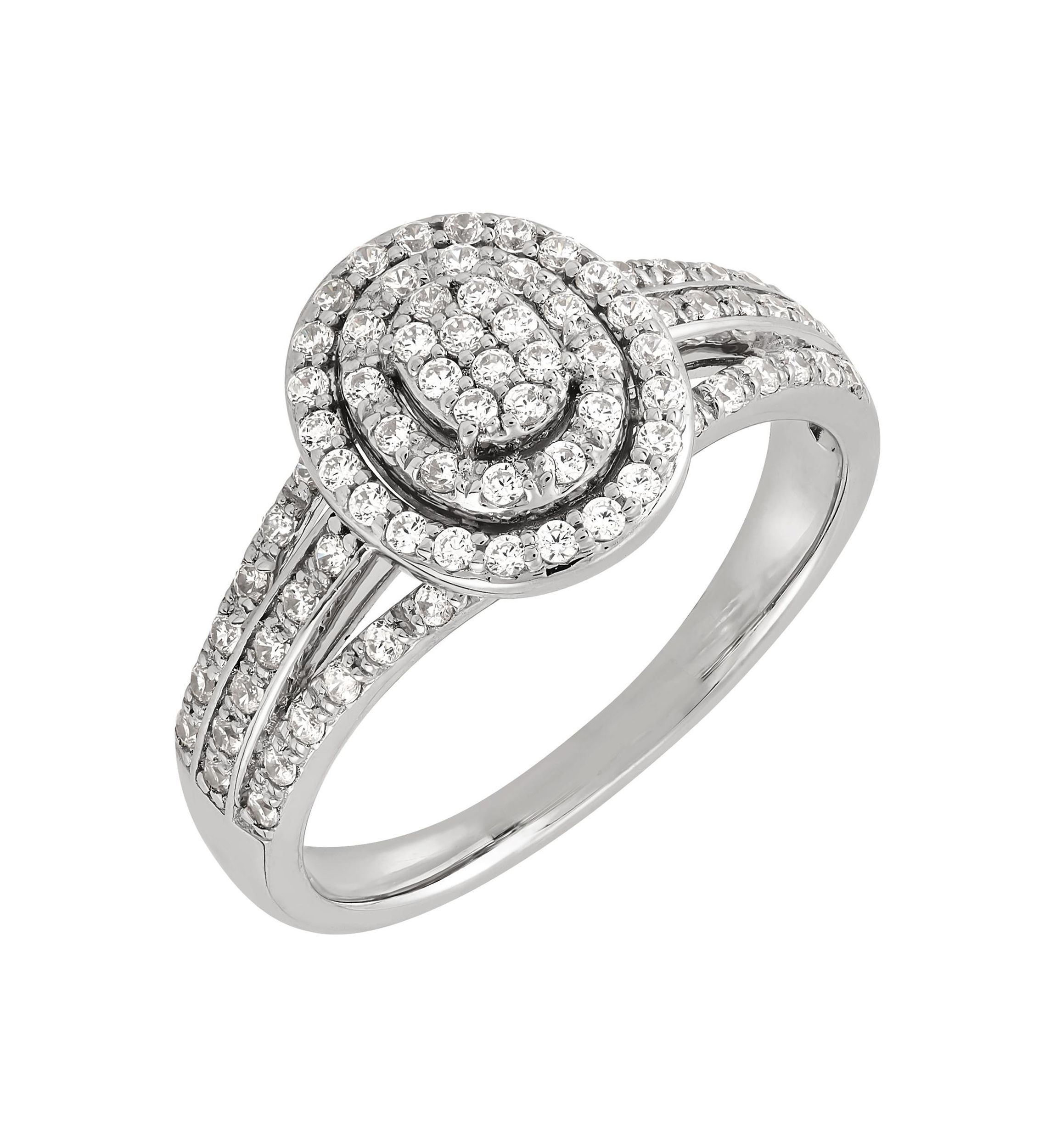 1/2 ct. t.w. Lab Grown Diamond Ring in Sterling Silver