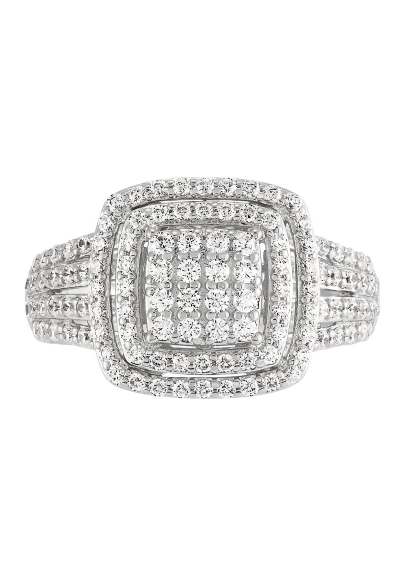  1 ct. t.w. Lab Grown Diamond Ring in Sterling Silver