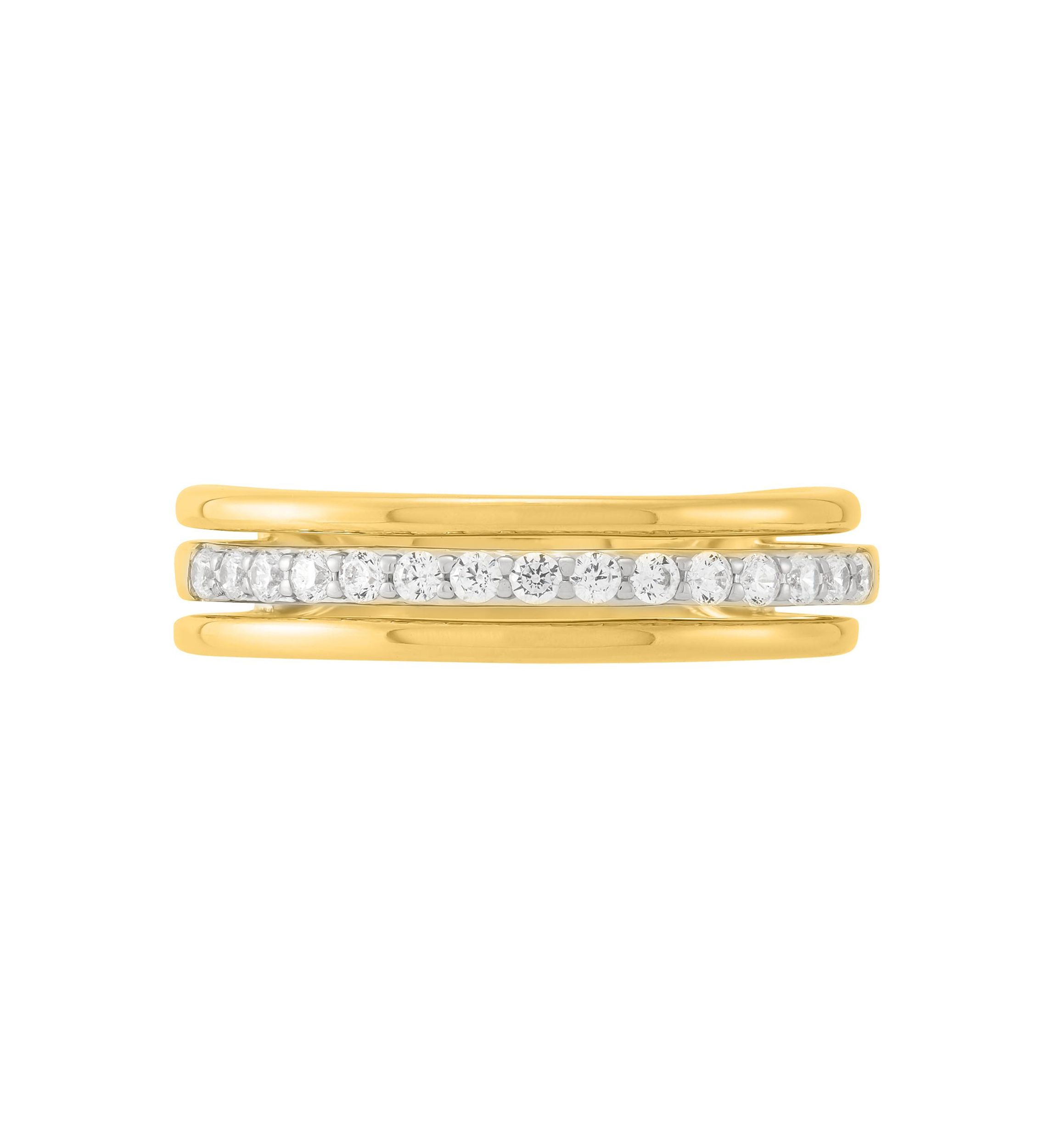 1/4 ct. t.w. Lab Grown Diamond Ring in Gold Over Sterling Silver