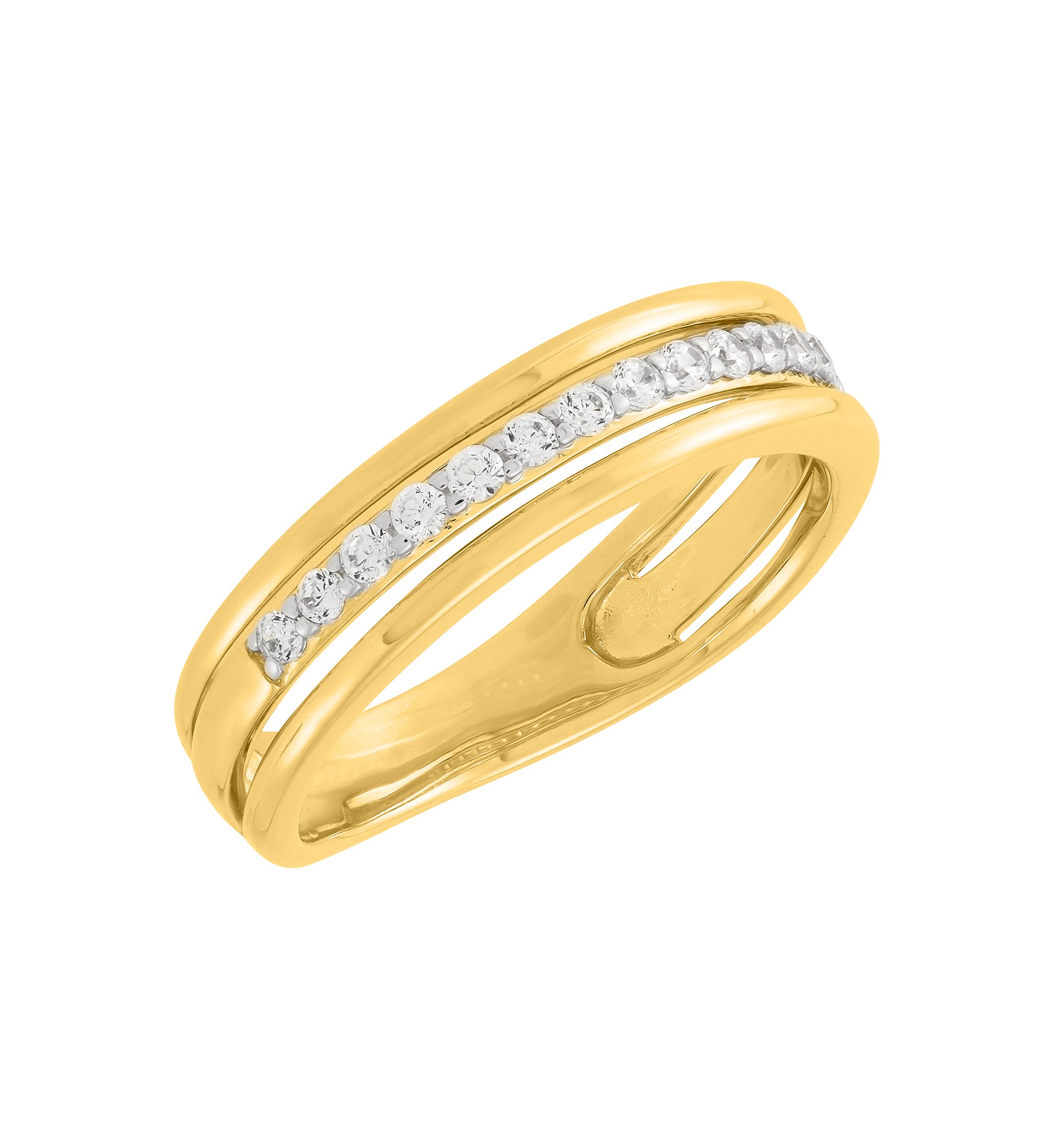 1/4 ct. t.w. Lab Grown Diamond Ring in Gold Over Sterling Silver