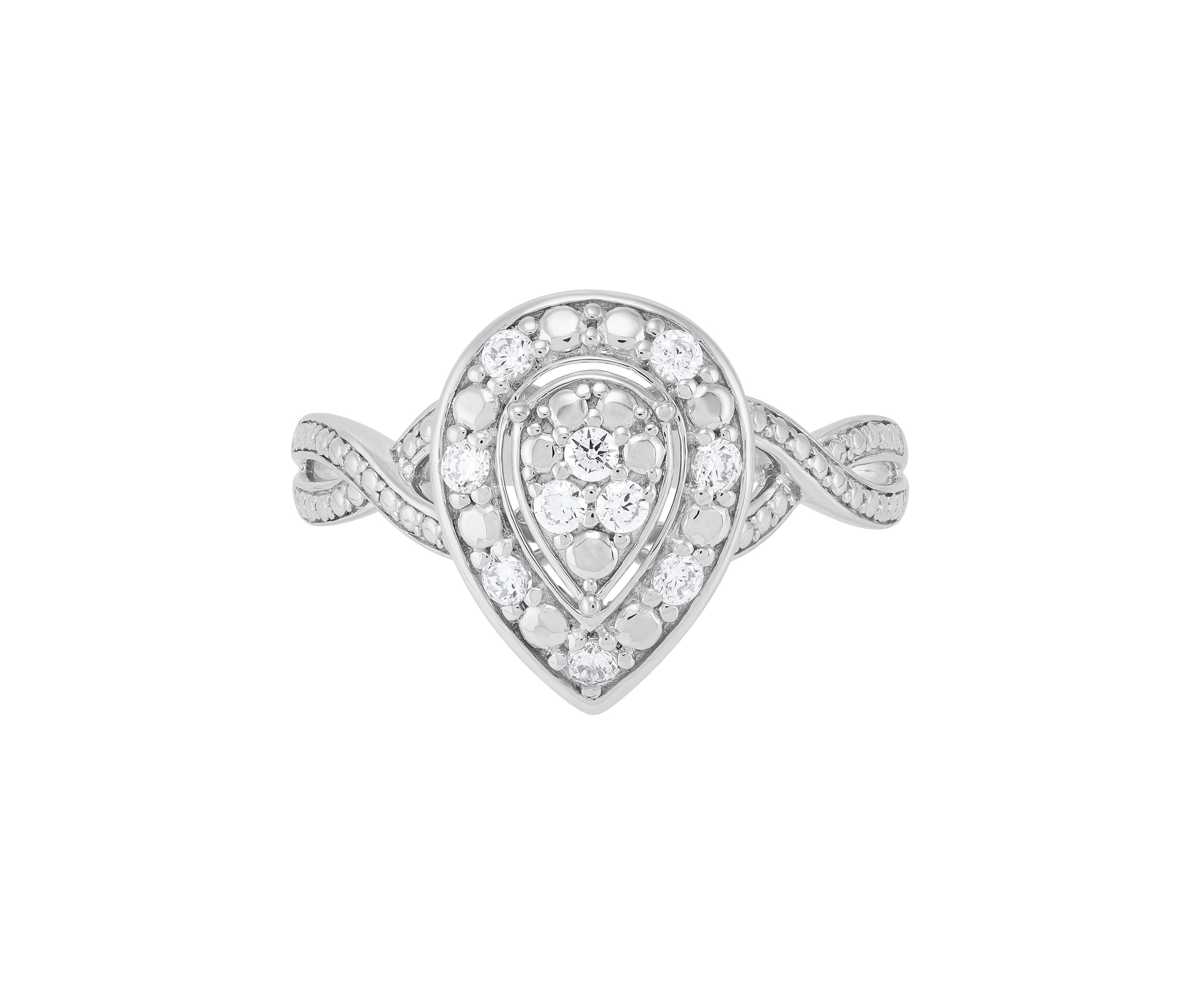 1/4 ct. t.w. Lab Grown Diamond Ring in Sterling Silver
