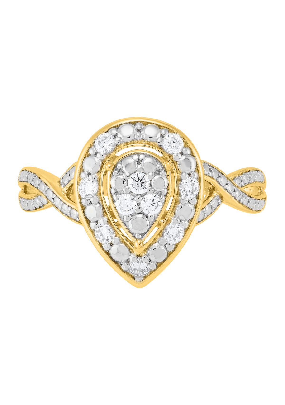 1/4 ct. t.w. Lab Grown Diamond Ring in Gold Over Sterling Silver